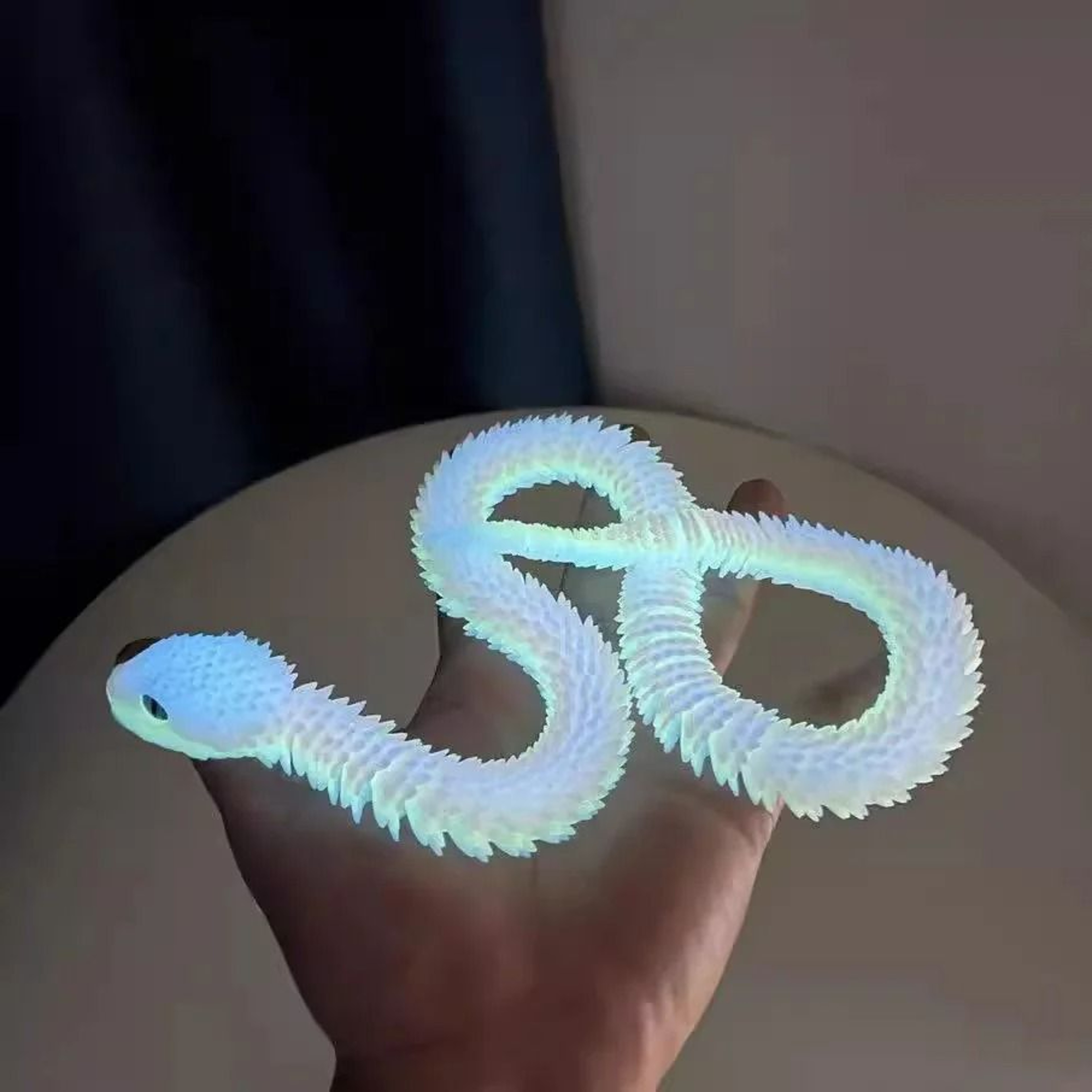Articulated 3D Cobra  Snake Egg Statue Set 4