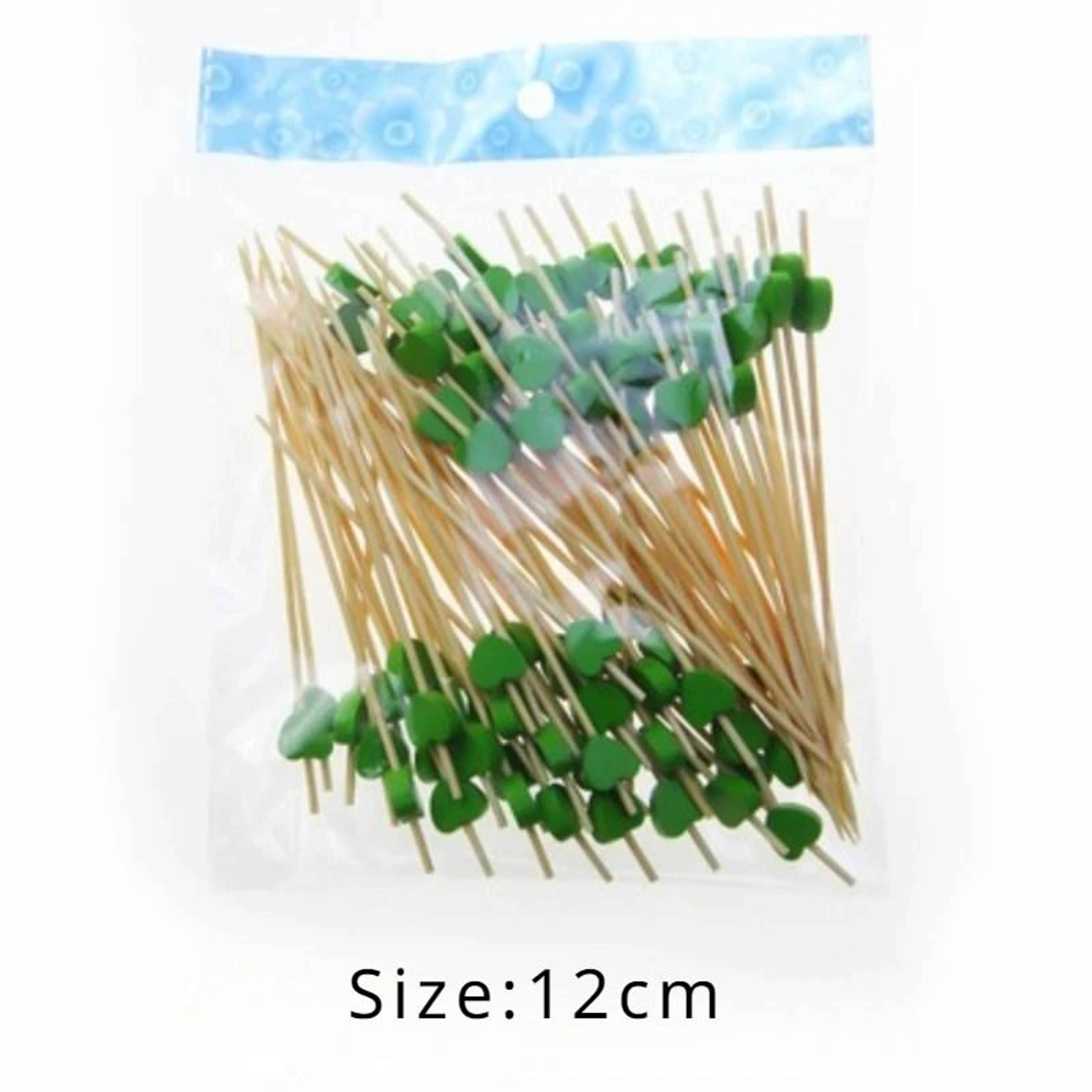 50Piece Heart Bamboo Fruit Skewers 15