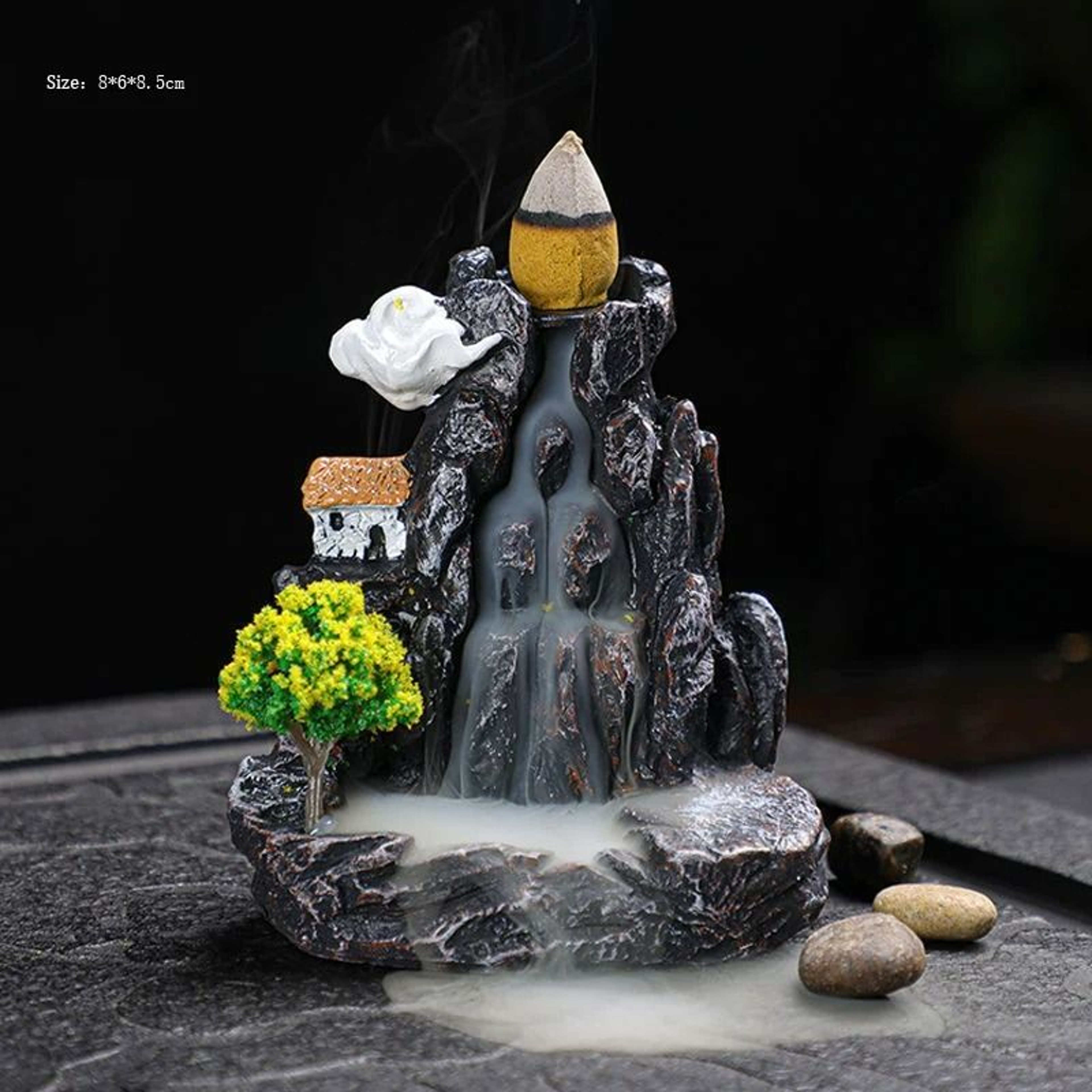 Backflow Incense Waterfall Burner  Ornament Set 7