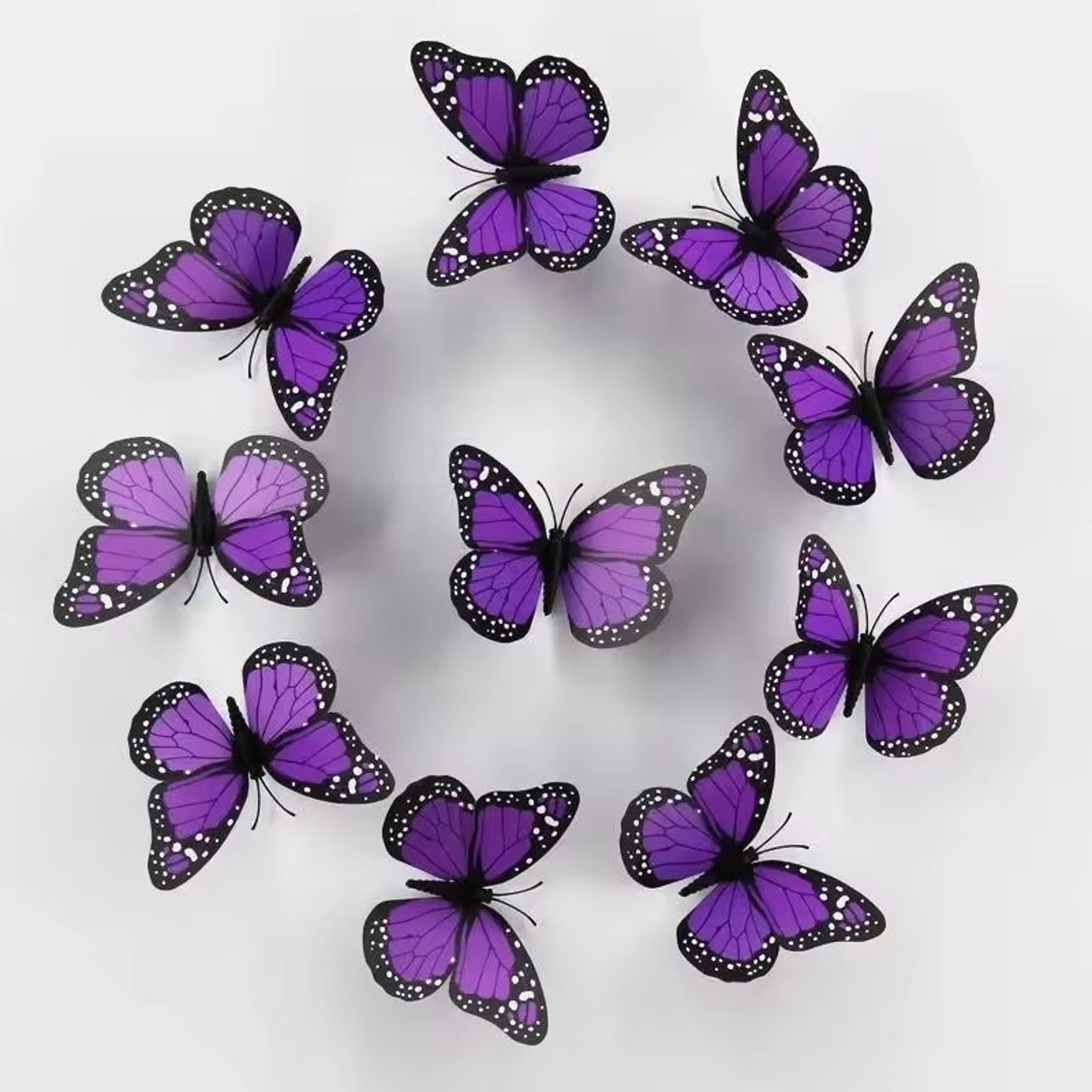 10Piece Monarch Butterfly Wall Decoration Set 10