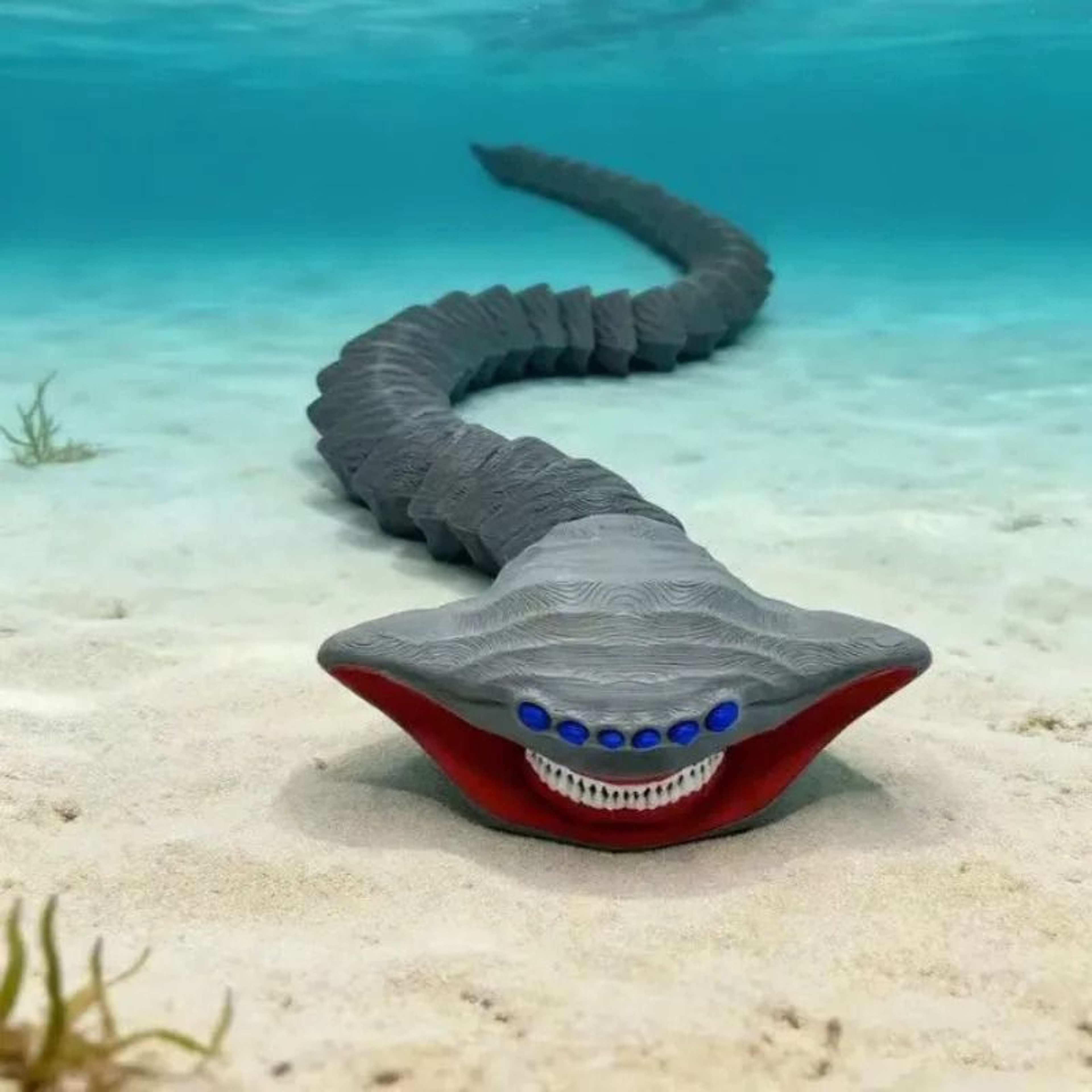 4Piece 3DPrinted Deep Sea Monster Action Figure Set 5