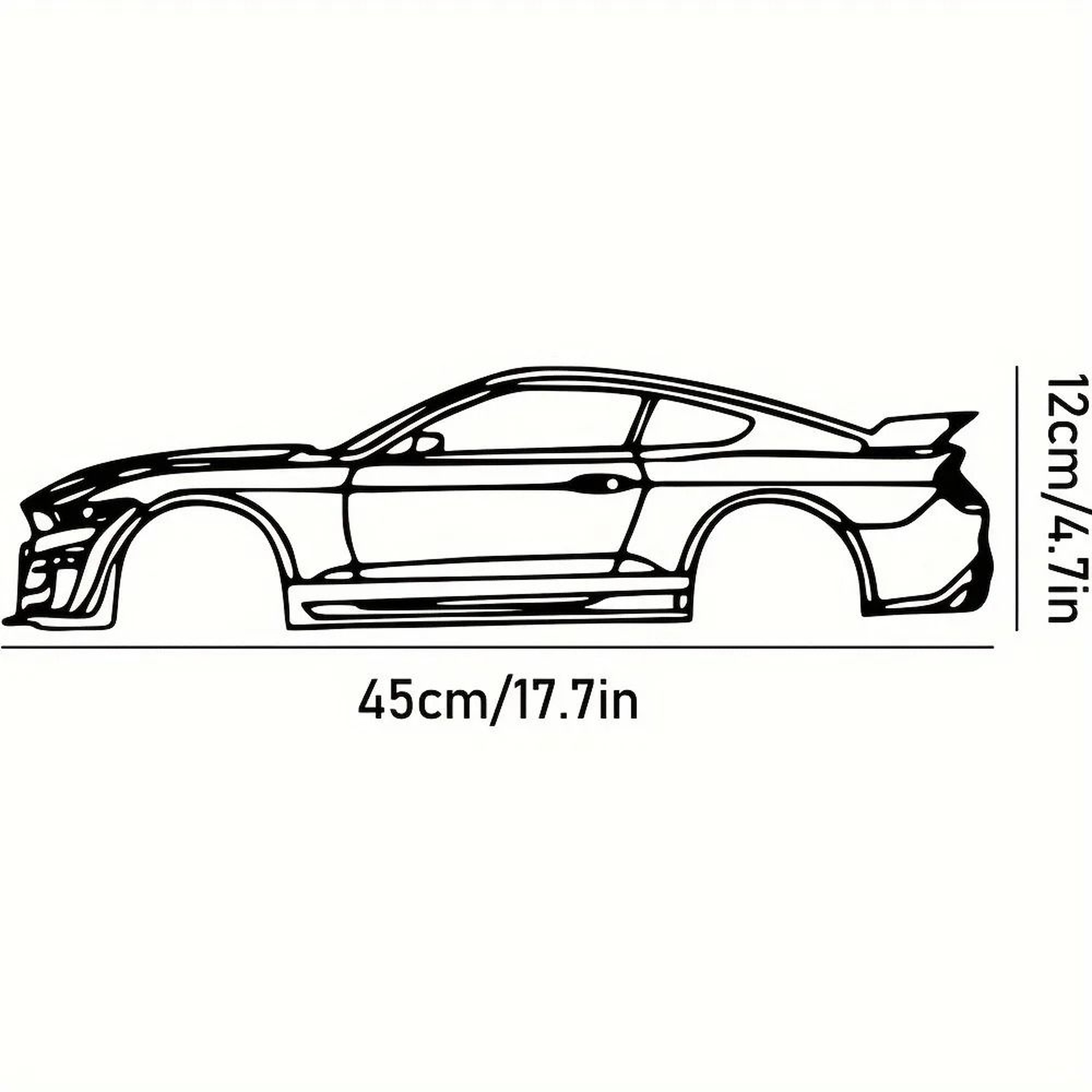 HelloYoung Metal Racing Car Wall Art 16