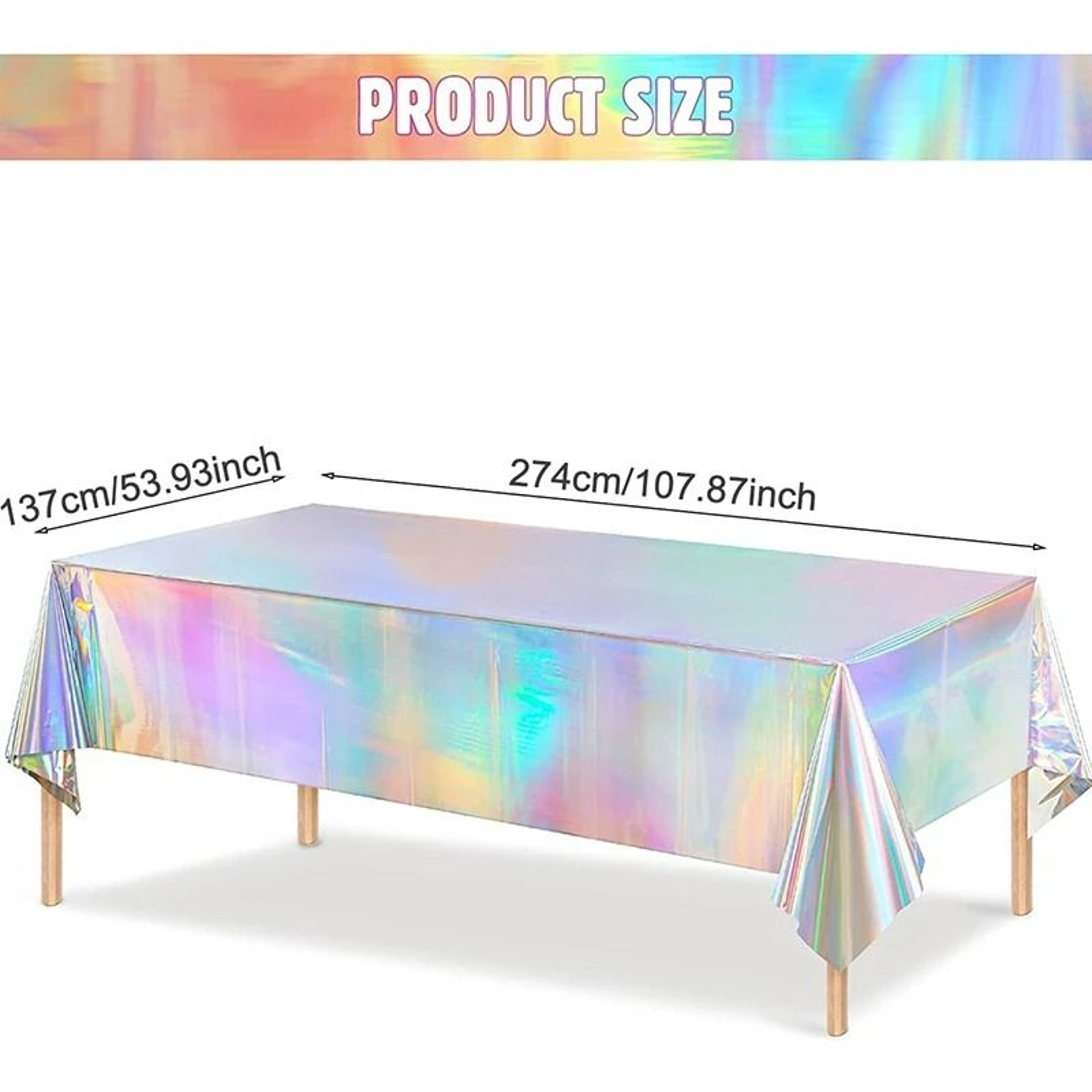 Glitter Aluminum Foil Tablecloth 8