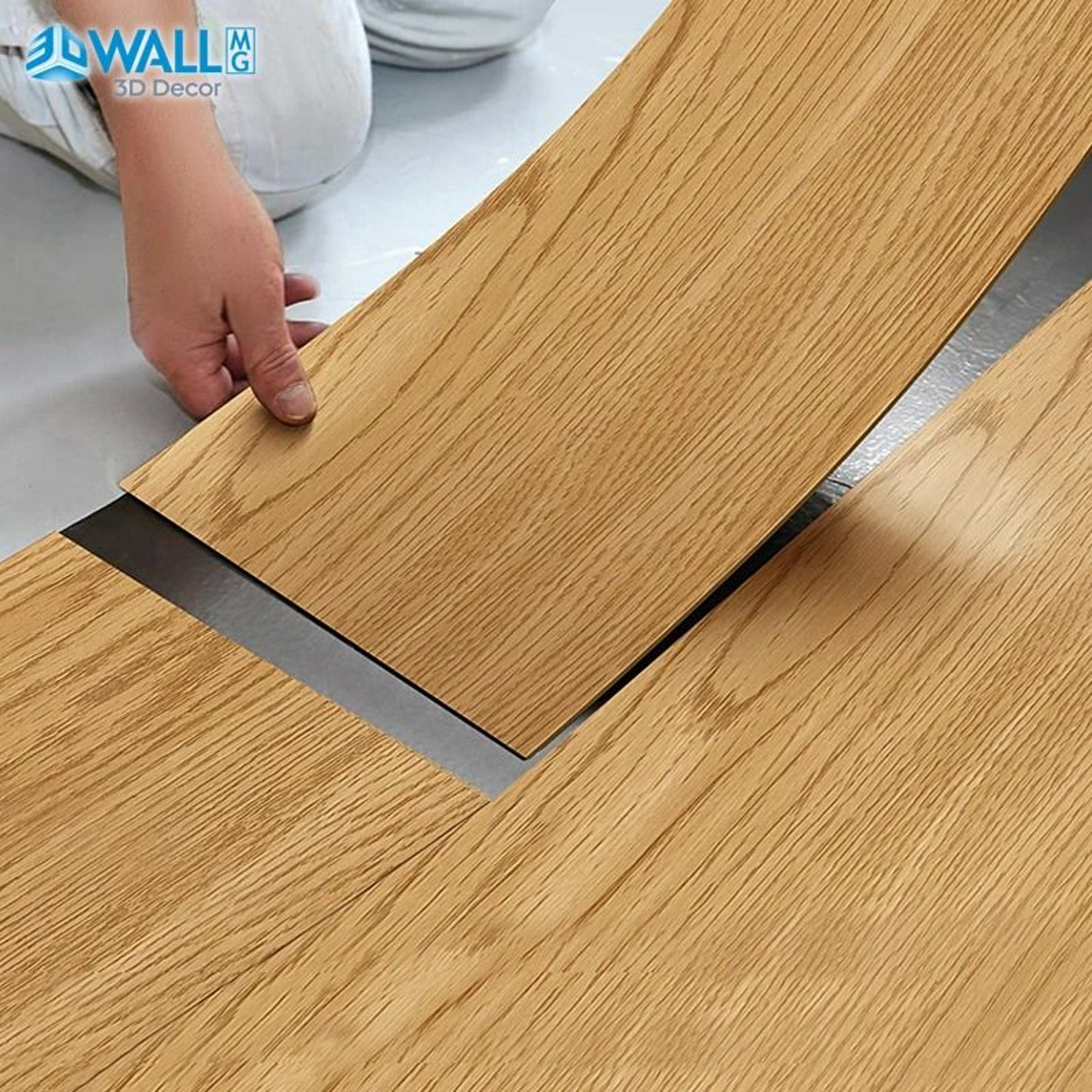 3D Wood Grain SelfAdhesive Waterproof Floor Stickers 1