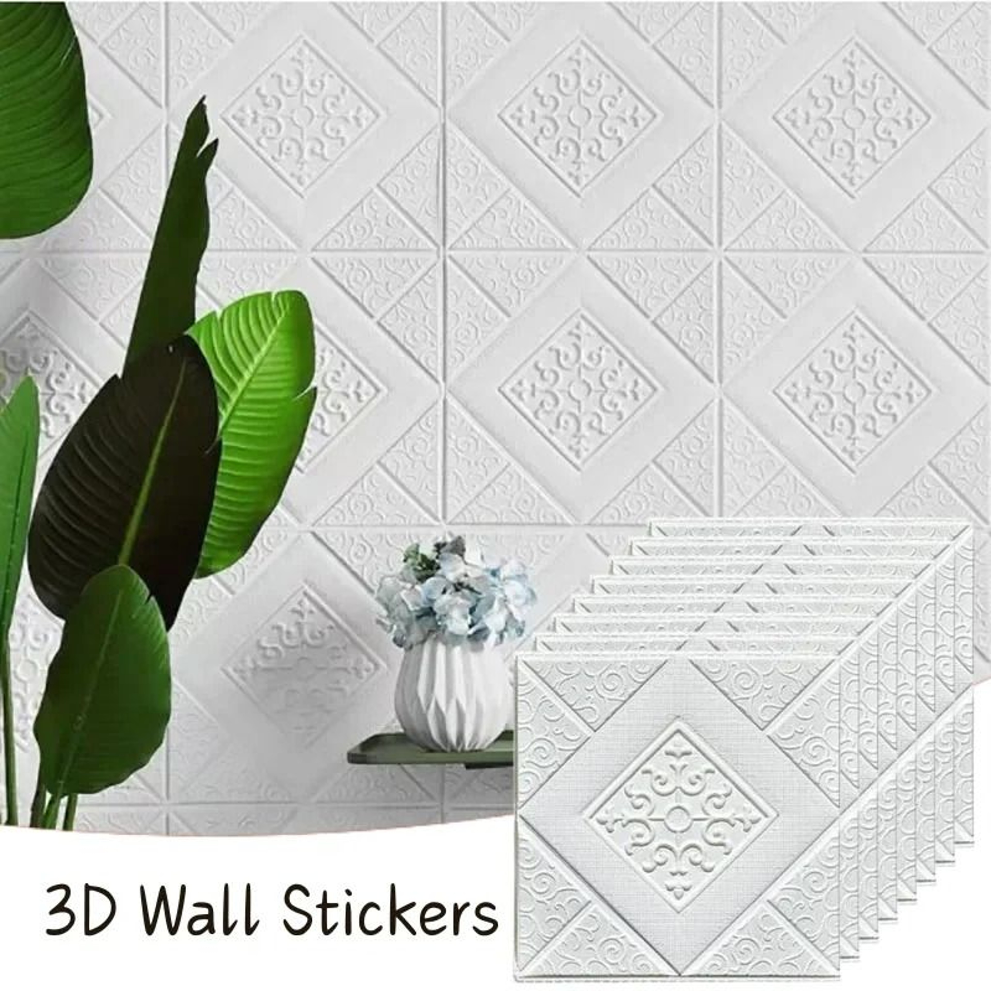 10Piece 3D Imitation Brick Peel And Stick Wall Tiles 5