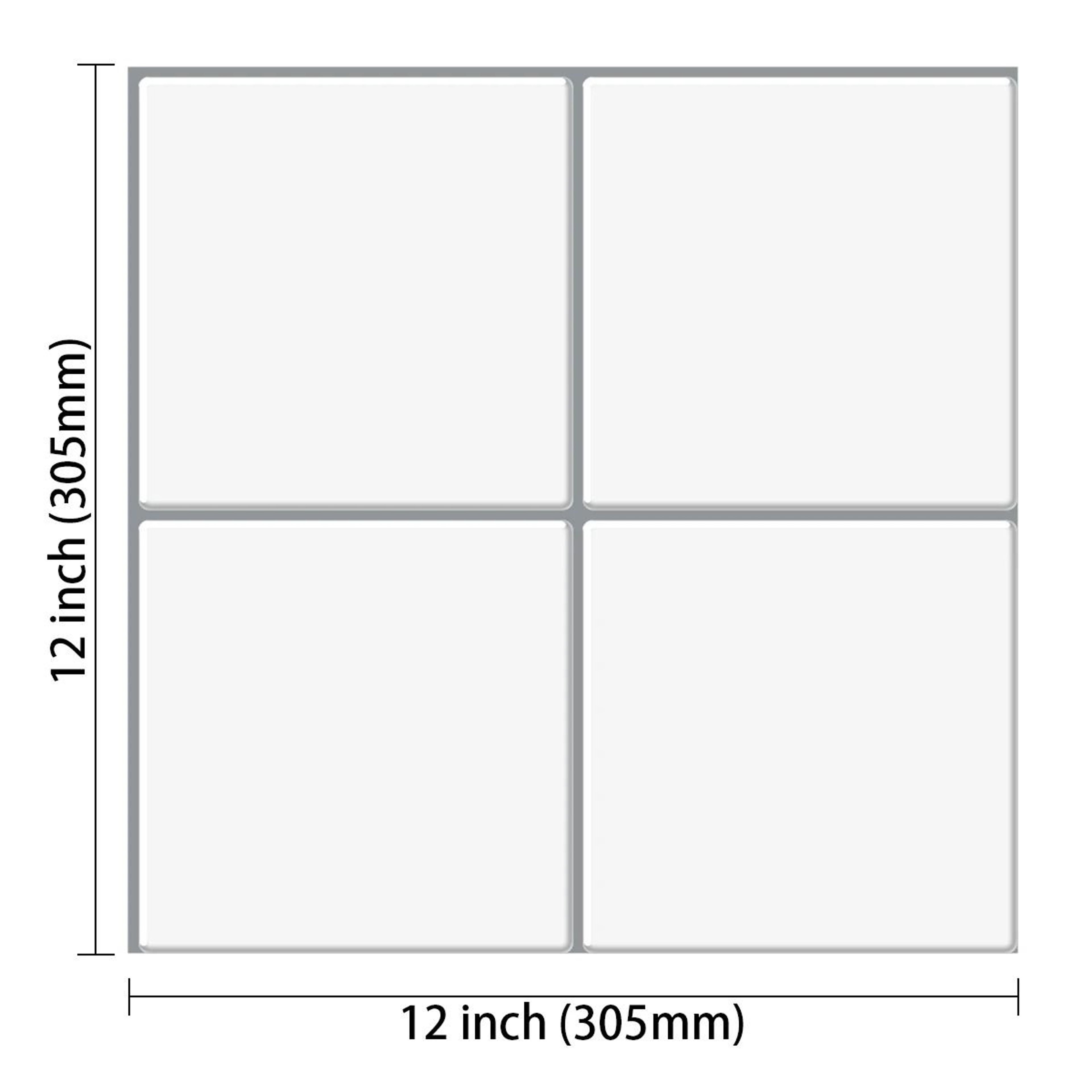 5Piece 3D Subway Tile Peel And Stick Backsplash 8