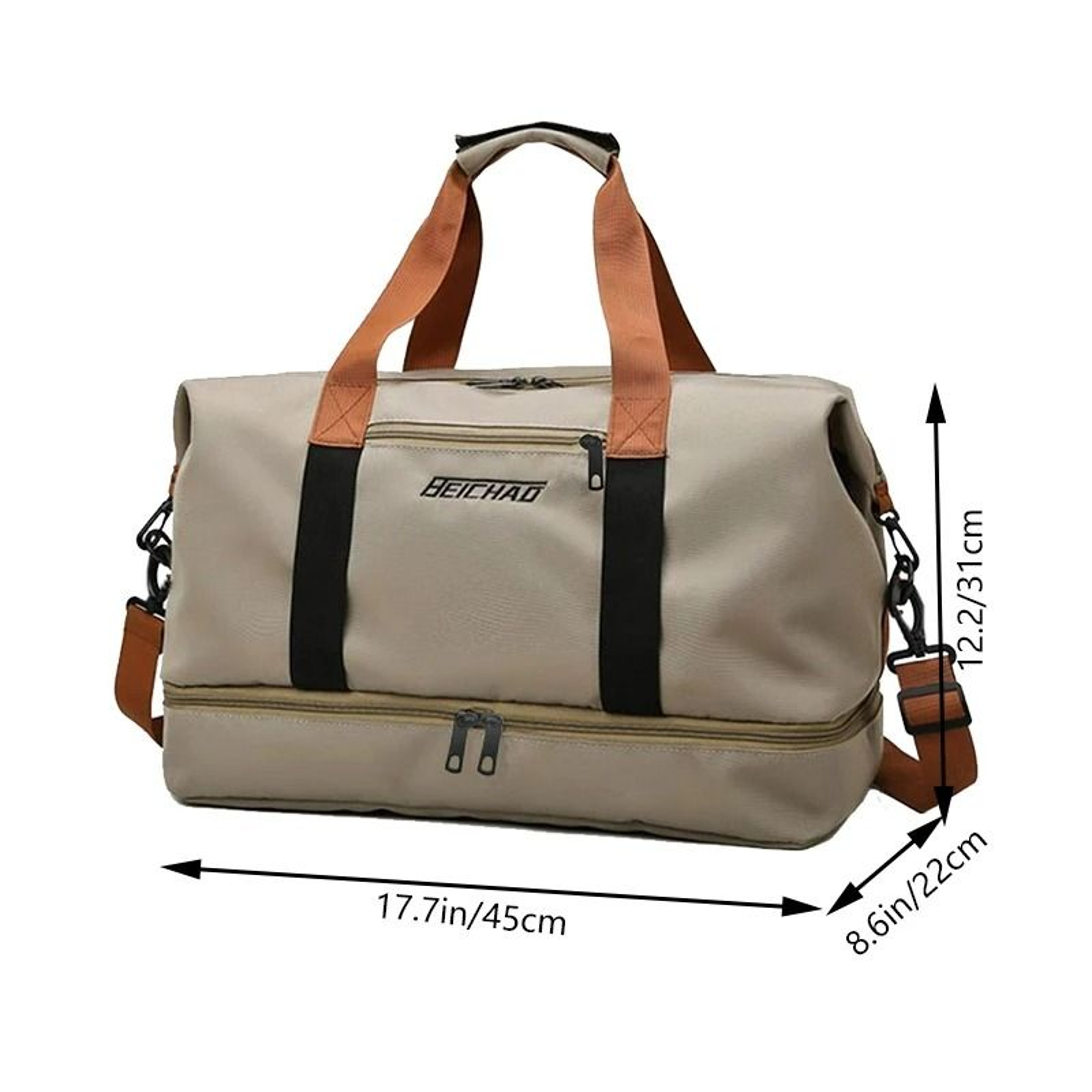 Portable MultiFunctional Travel Duffle Gym Bag 1