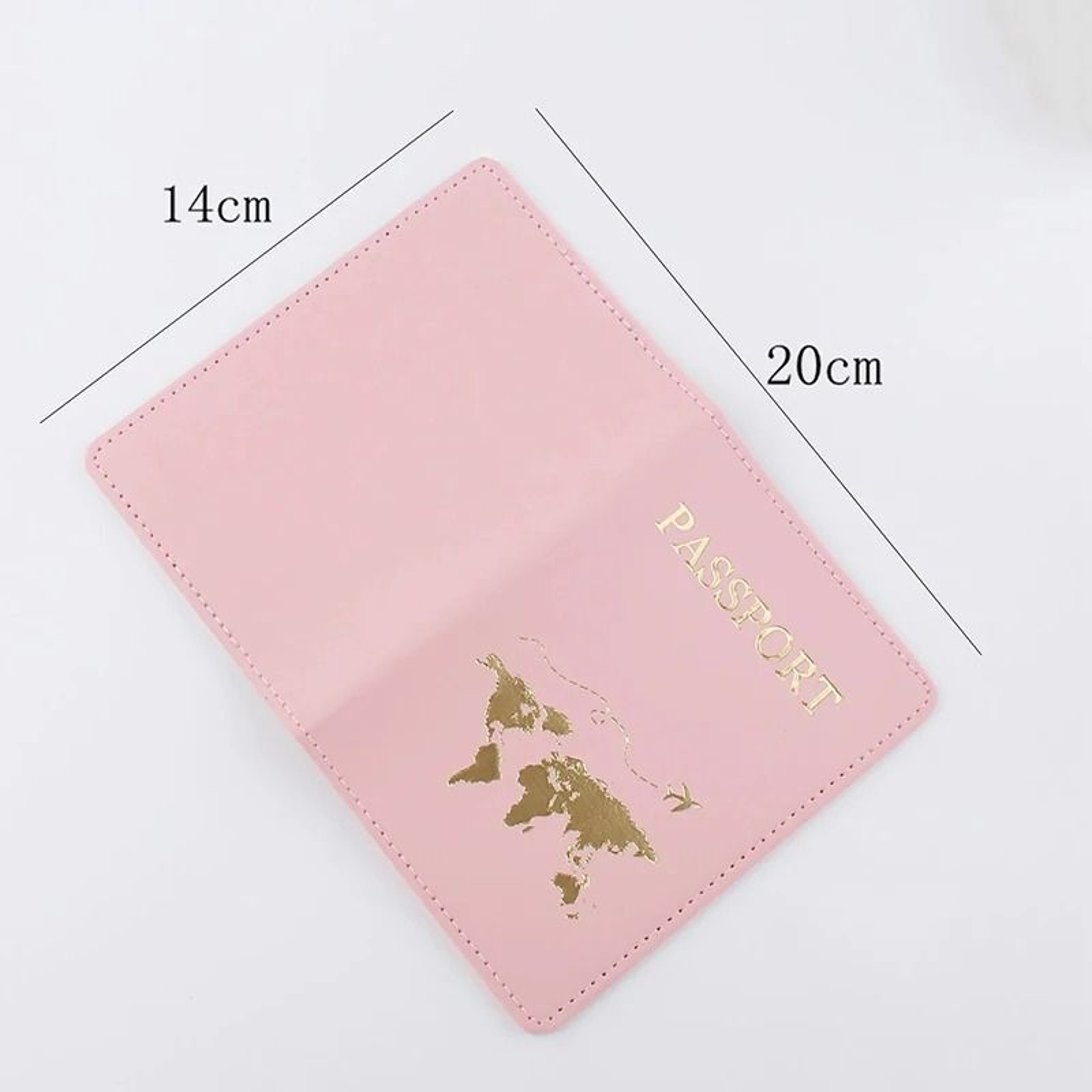 World Pattern PU Leather Passport Holder  Wallet 1