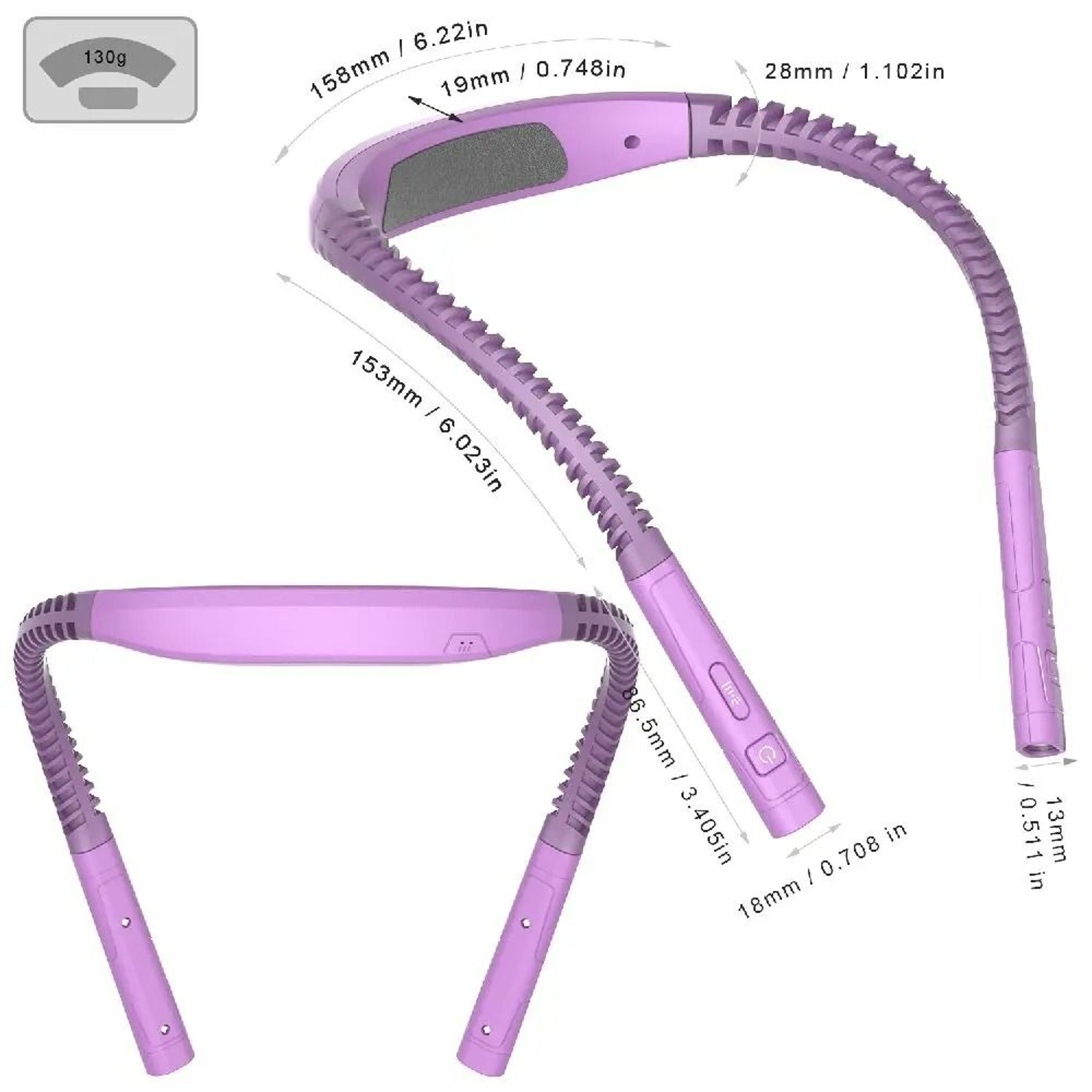 Elite Rechargeable HandsFree LED Neck Reading Light 4