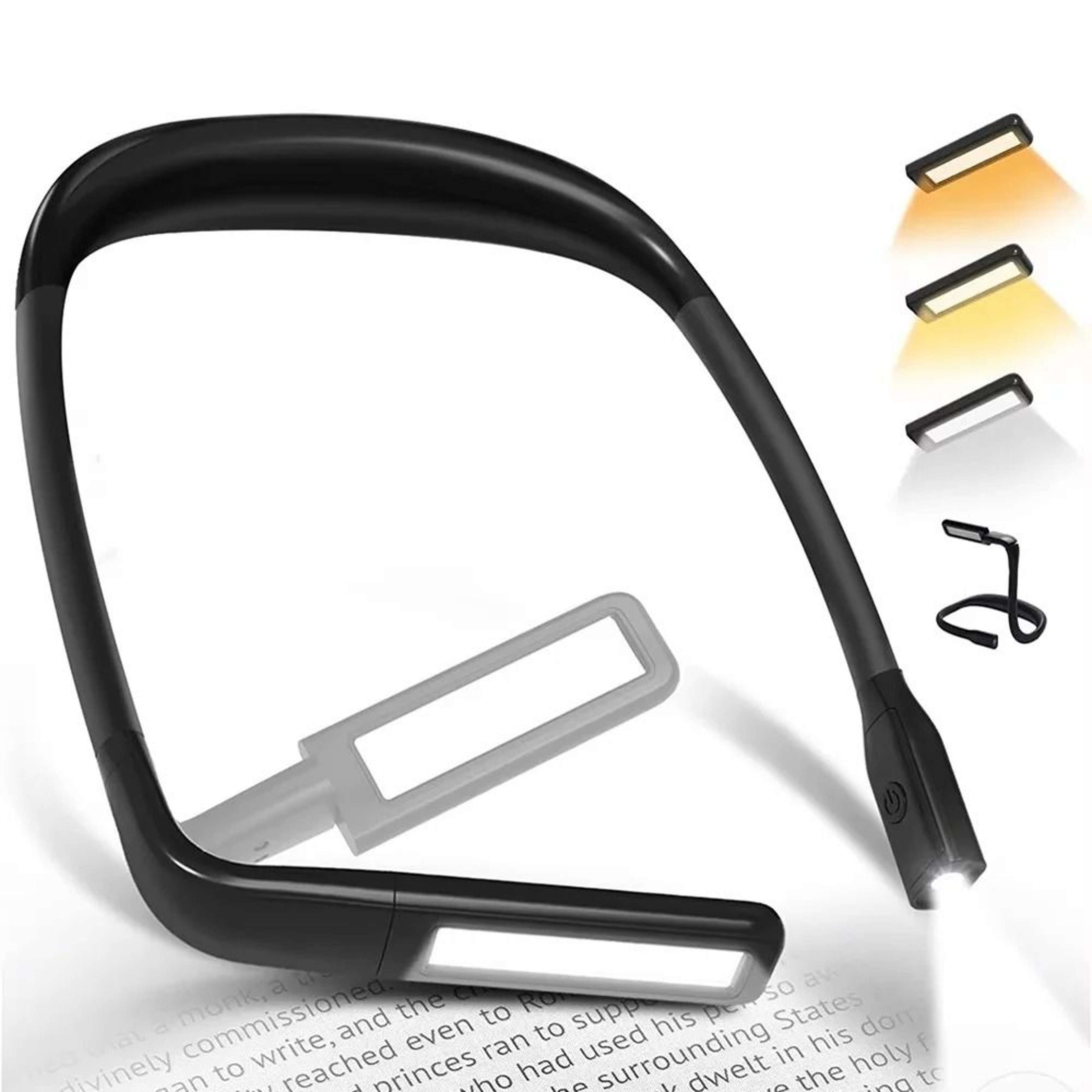 HandsFree USB Rechargeable Neck Reading Light  MultiUse Task Flashlight 0