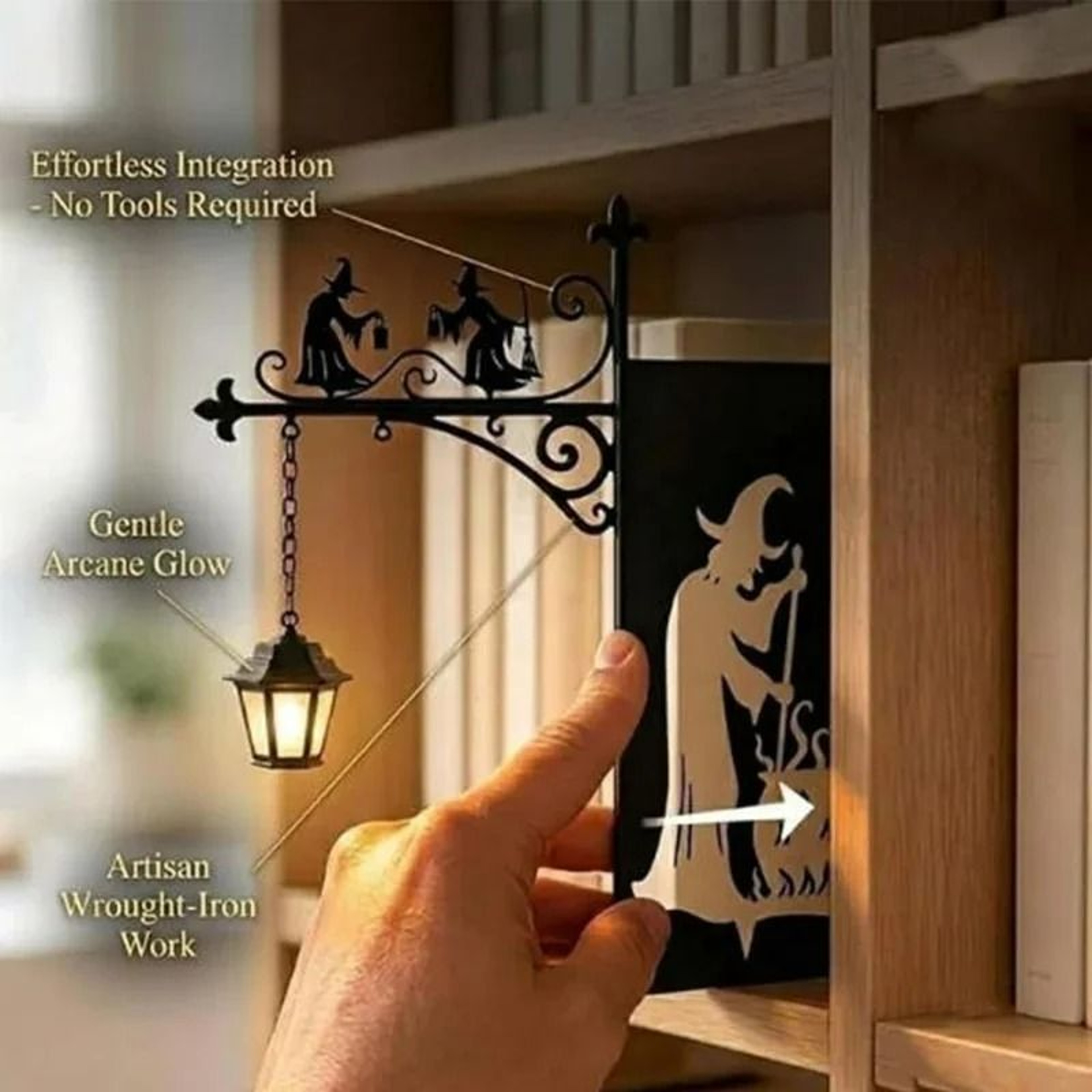 Mini Library Lantern Bookshelf  Book Nook Lamp 1