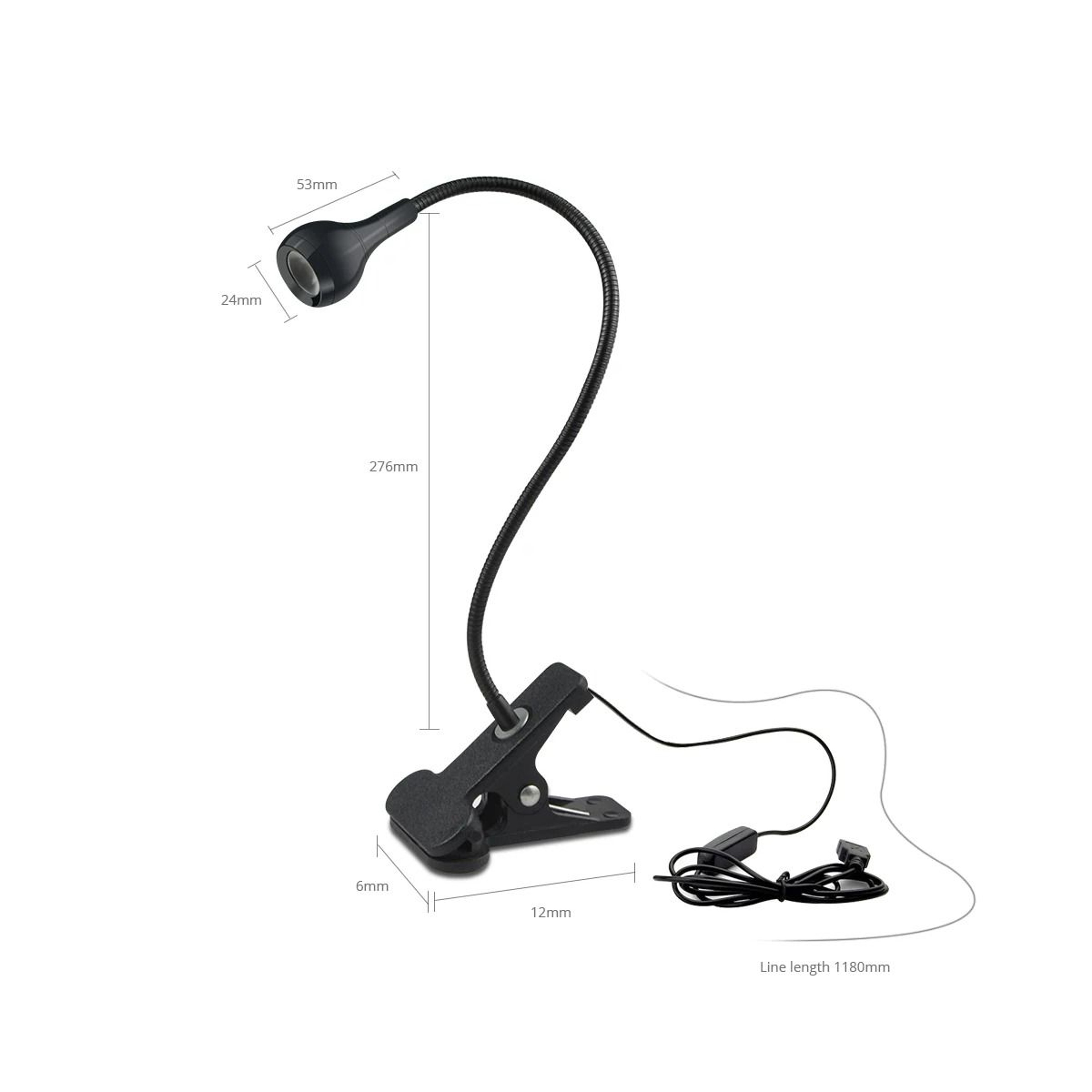 Flexible USB ClipOn Desk  Reading Lamp 6