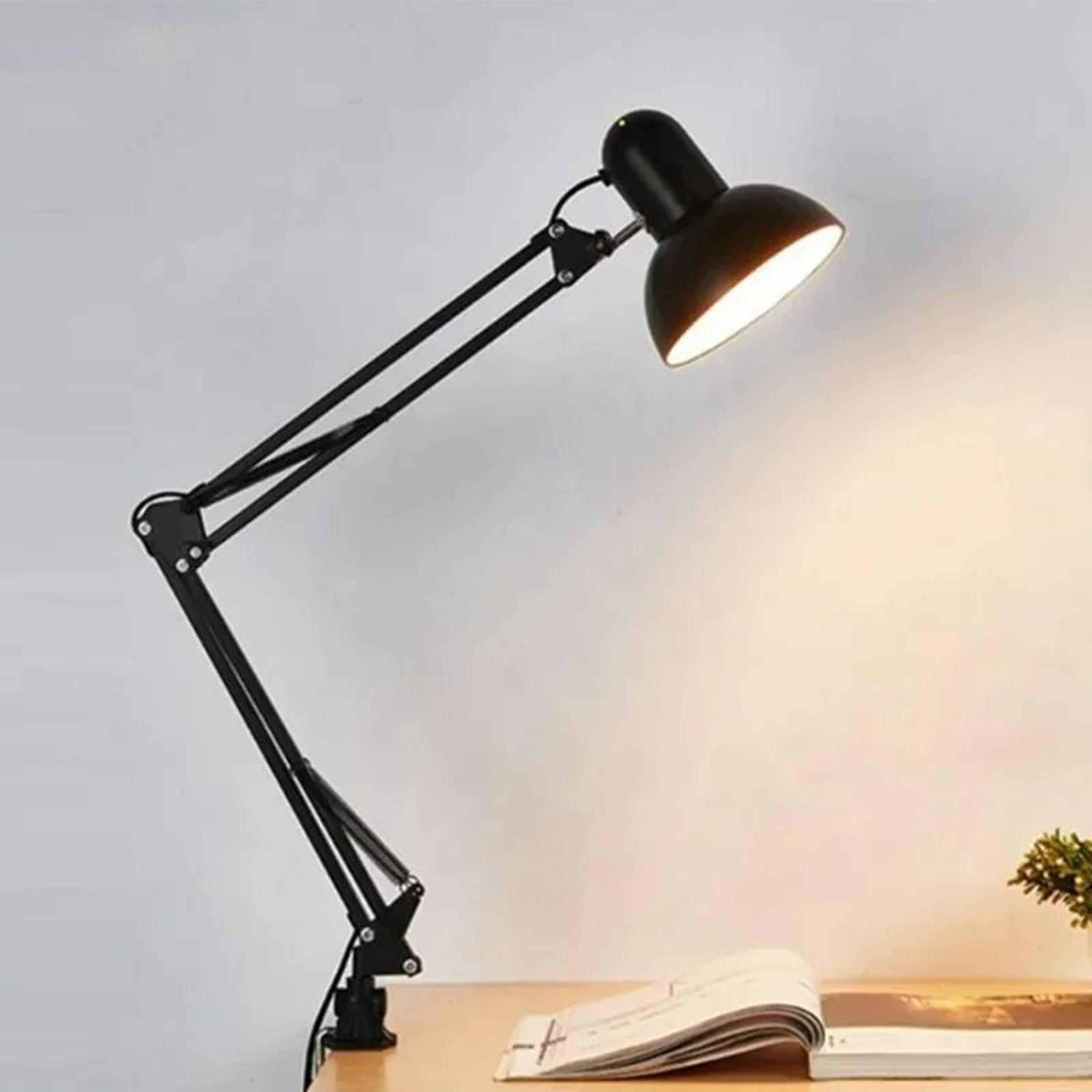 Foldable Telescopic ClipOn LED Desk  Reading Lamp 0