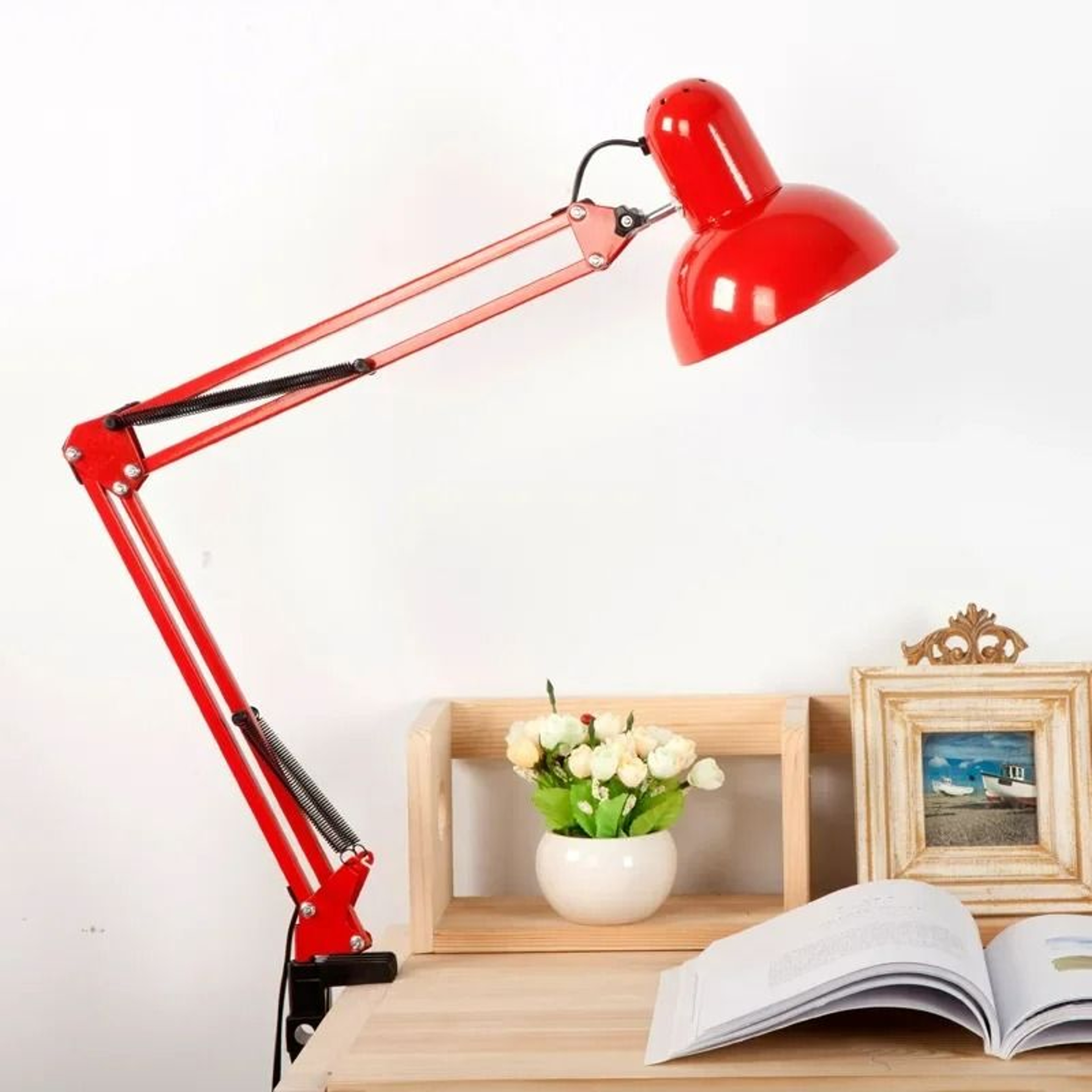 Foldable Telescopic ClipOn LED Desk  Reading Lamp 7
