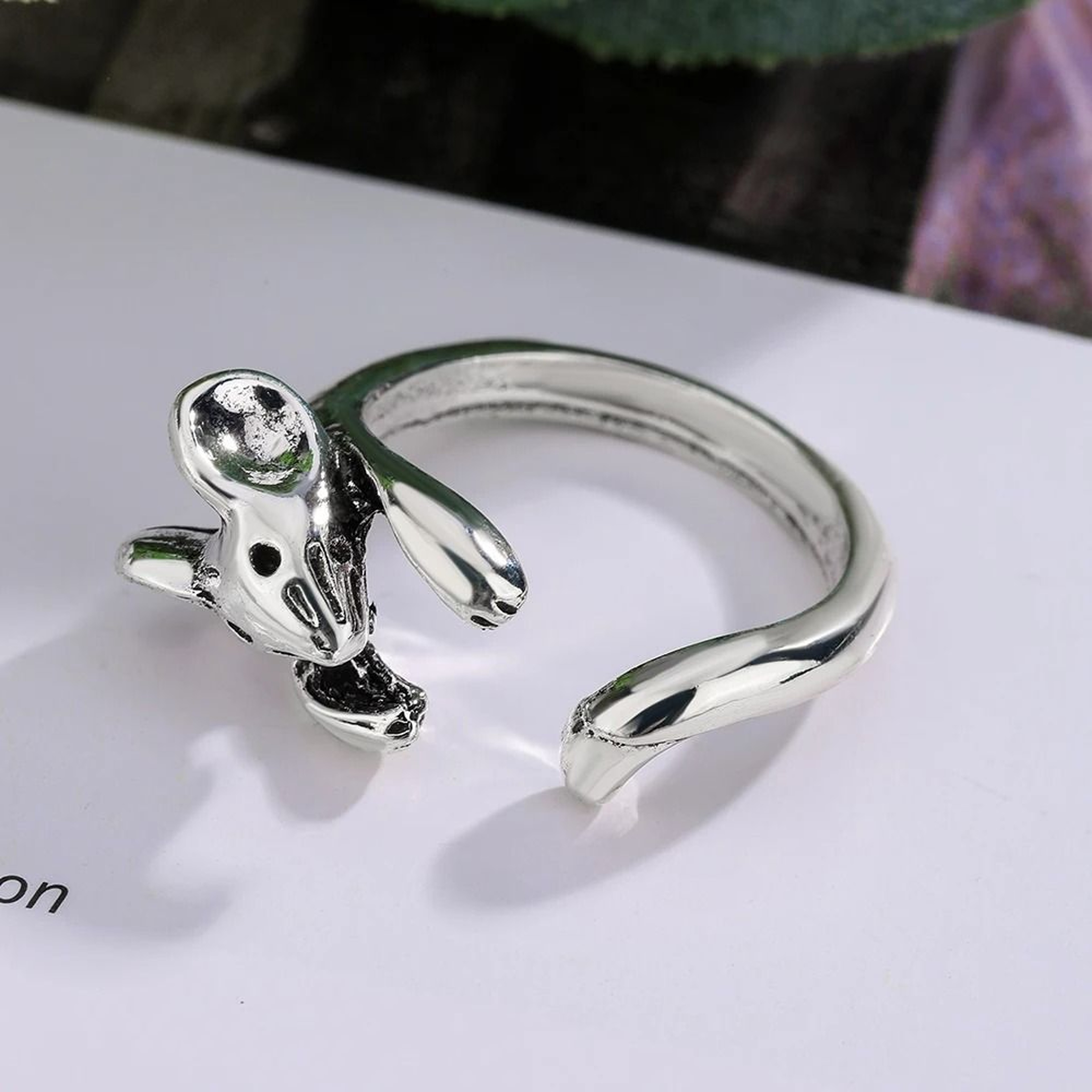 Creative Adjustable Alloy Rat Ring 5
