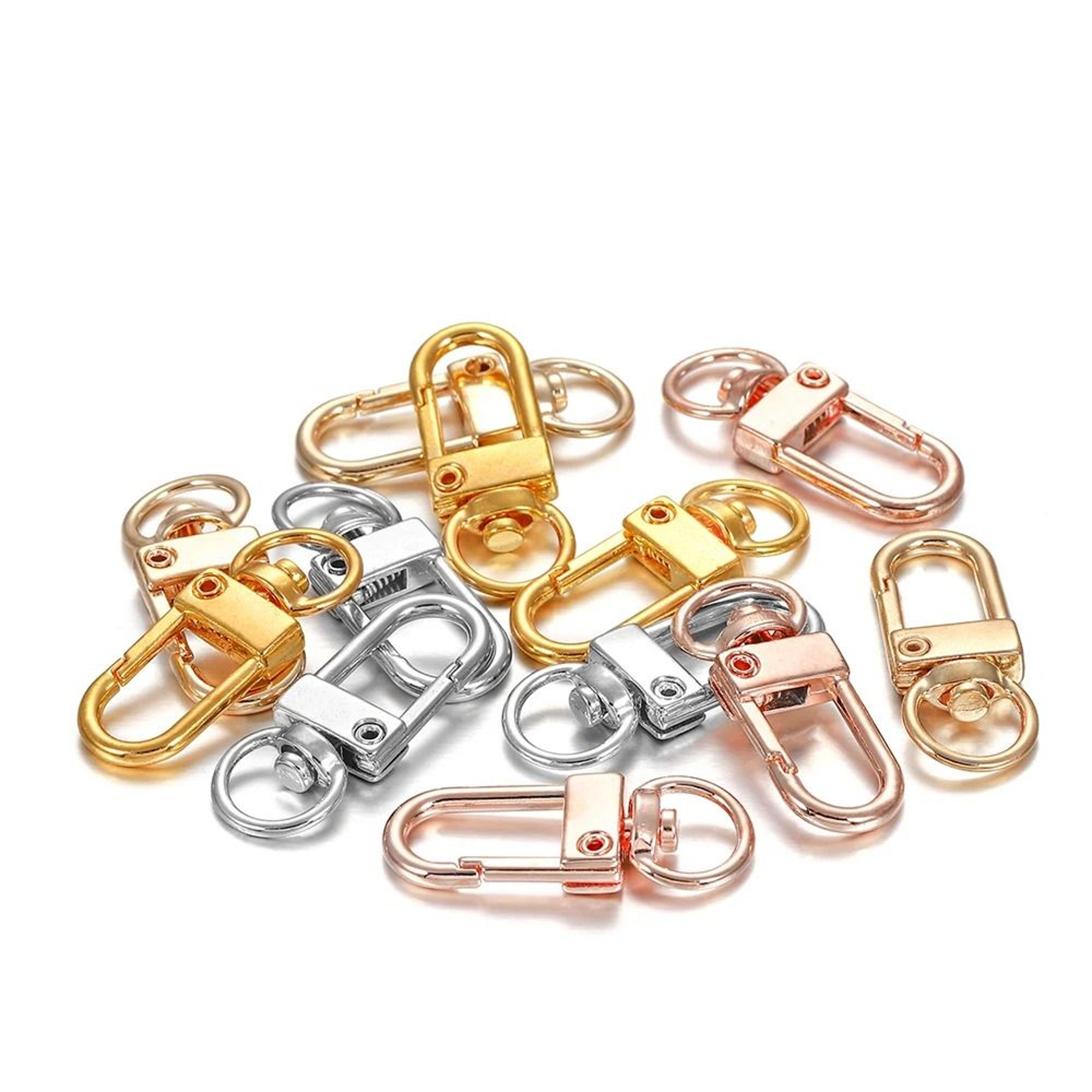 10Piece Alloy Snap Lobster Clasp Keyring Hooks 10