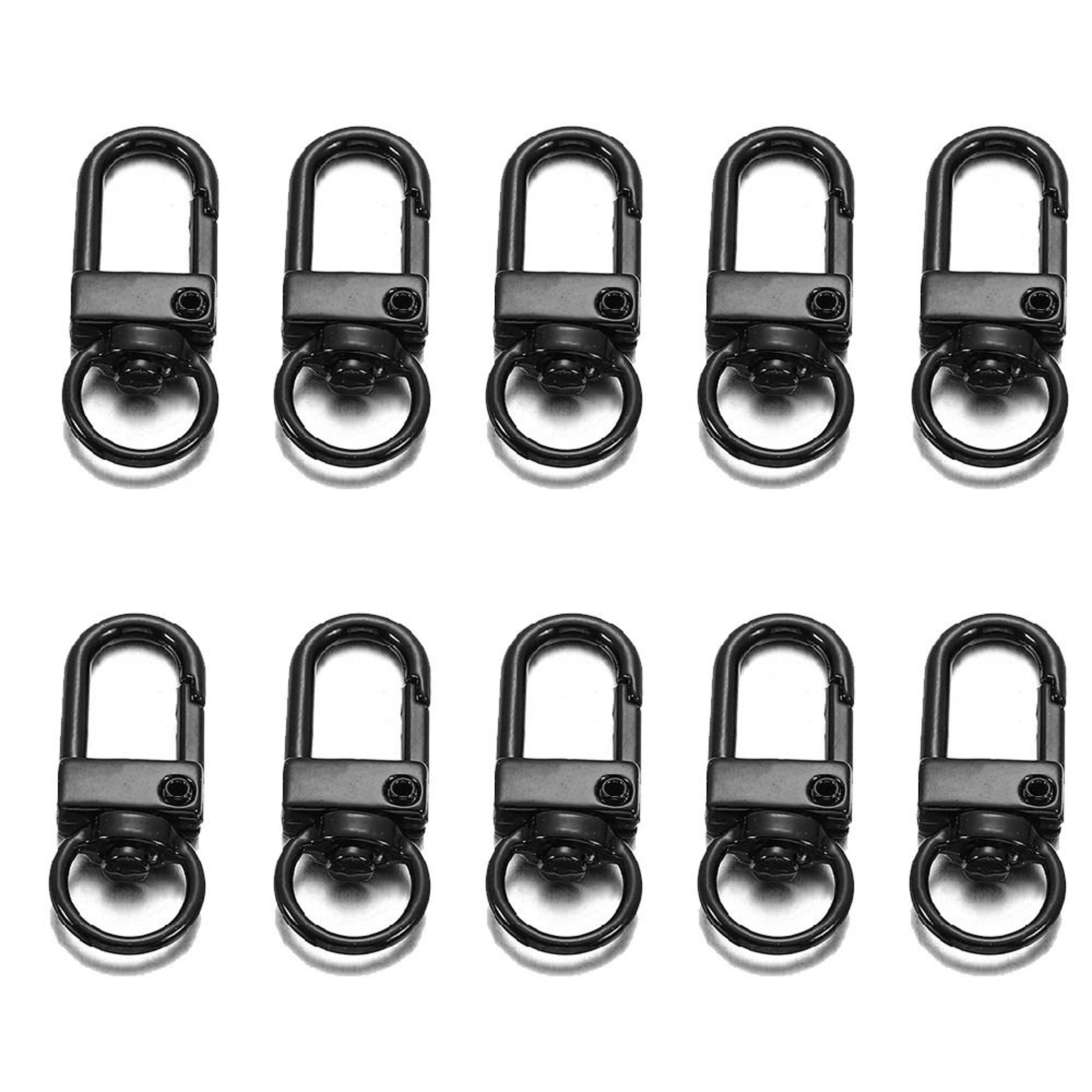 10Piece Alloy Snap Lobster Clasp Keyring Hooks 14
