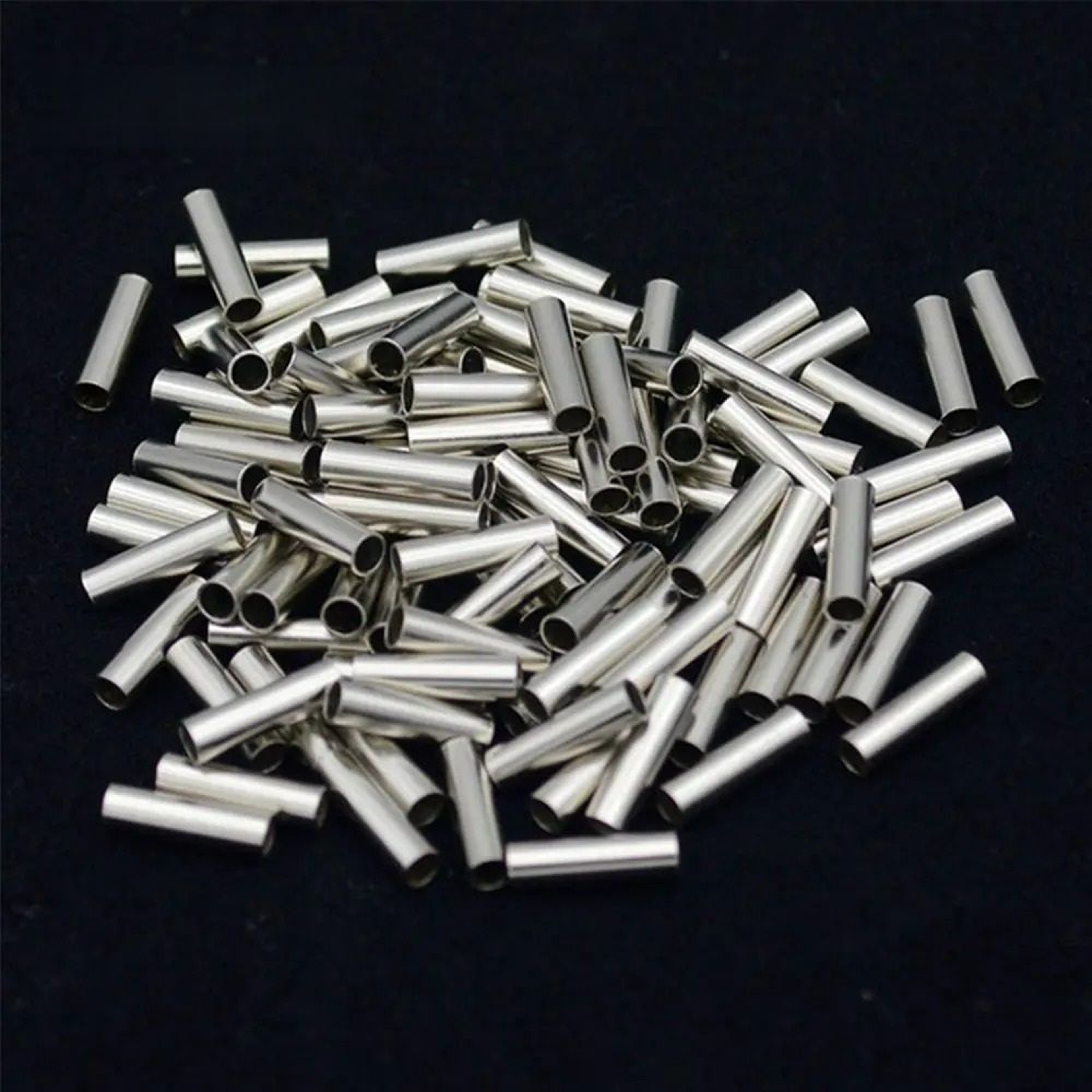 100Piece Fishing Line Copper  Aluminum Crimp Sleeves 1
