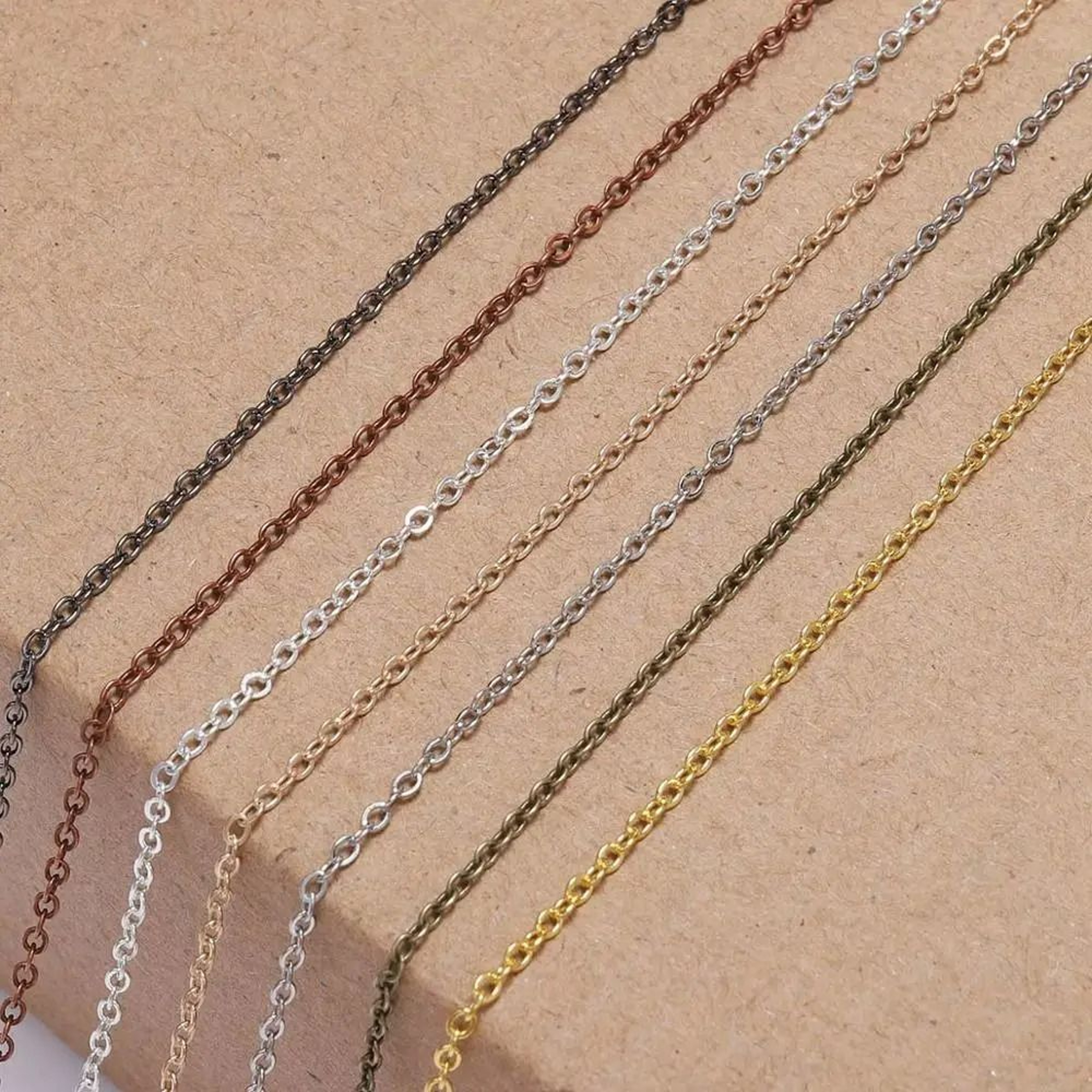 Gold  Bronze Plated Bulk Necklace Chain 3