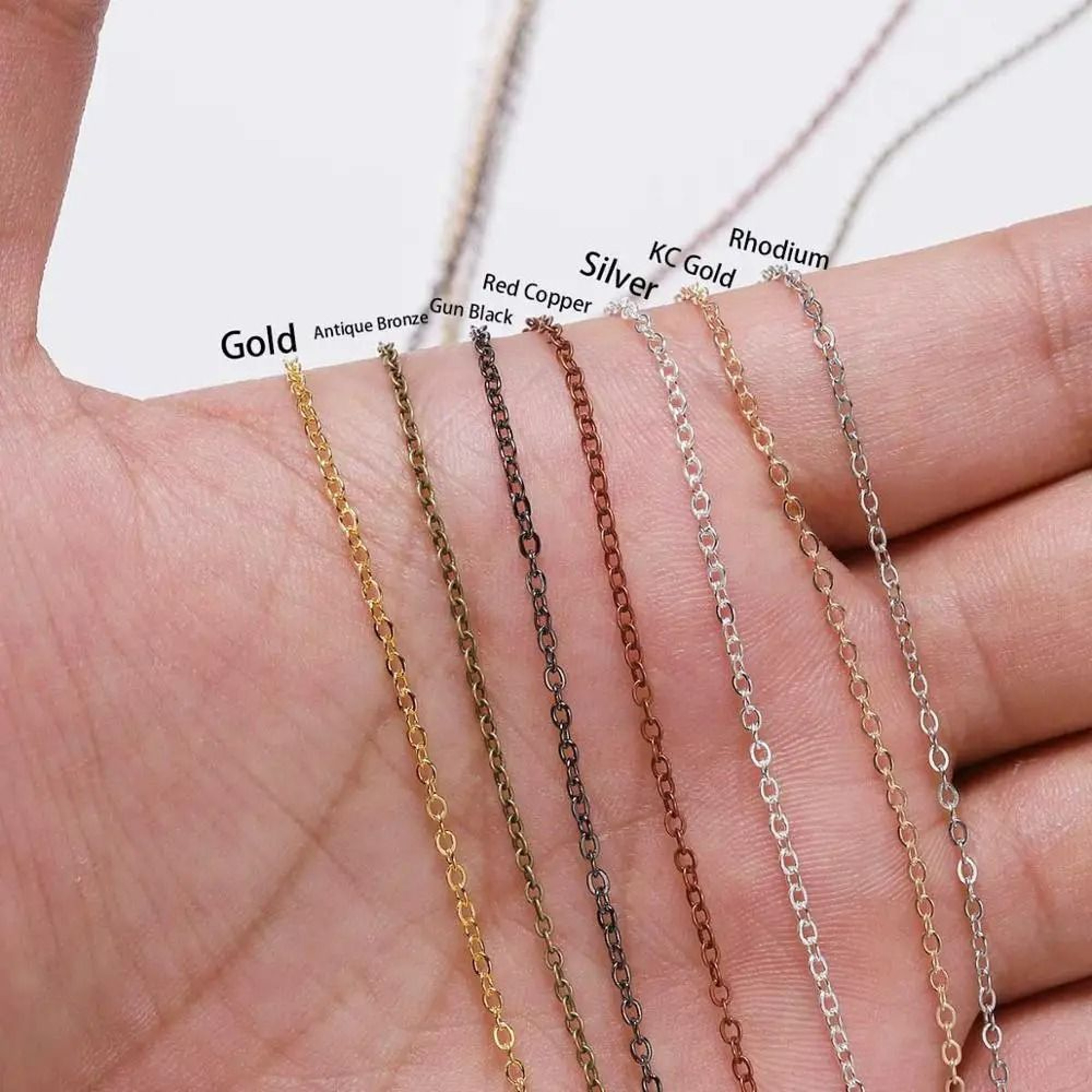 Gold  Bronze Plated Bulk Necklace Chain 5