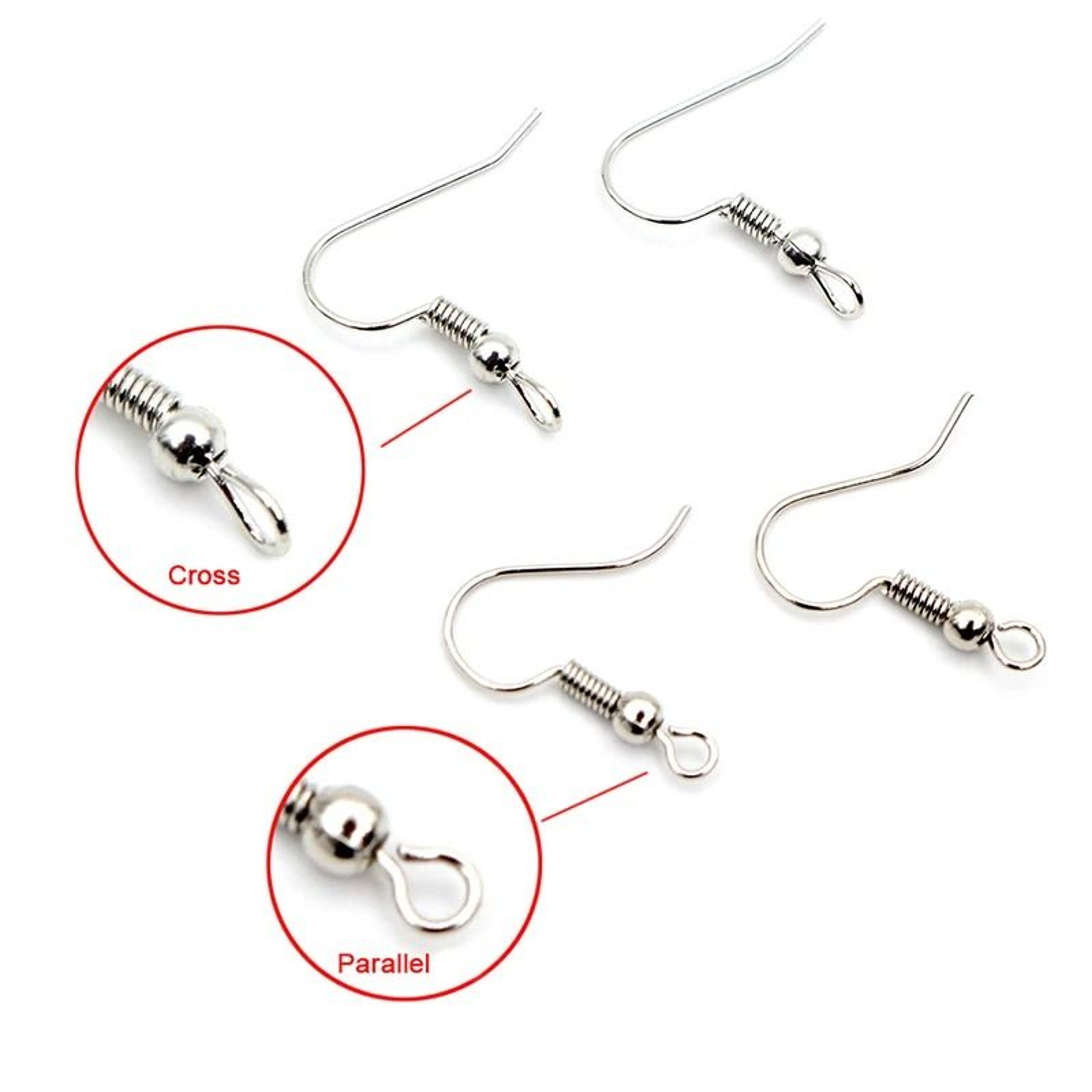 100 Pcs Classic Fishhook Earring Hooks For Jewelry Making 3