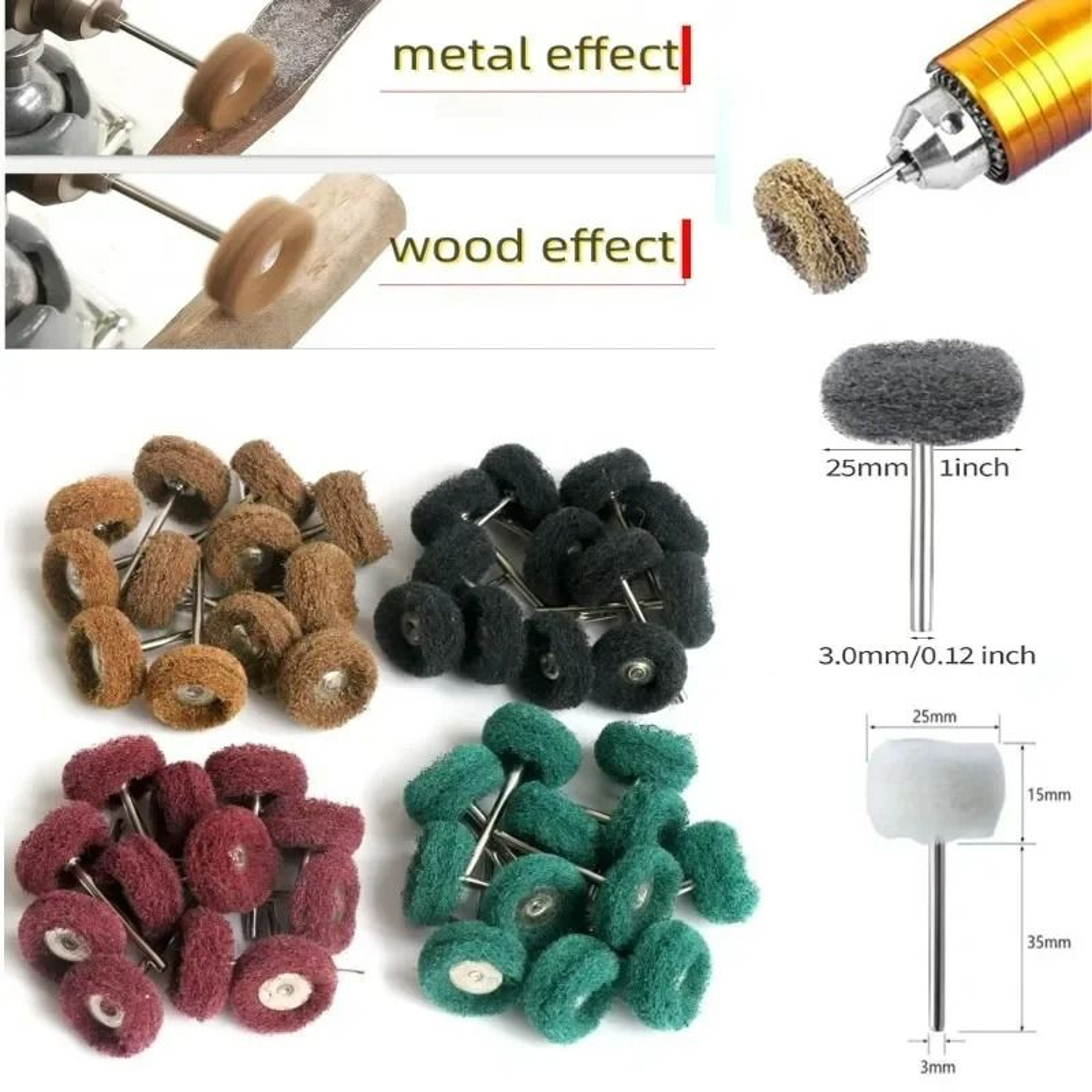 10 Pcs Mini Nylon Buffing Wheels For Rotary Tools 5