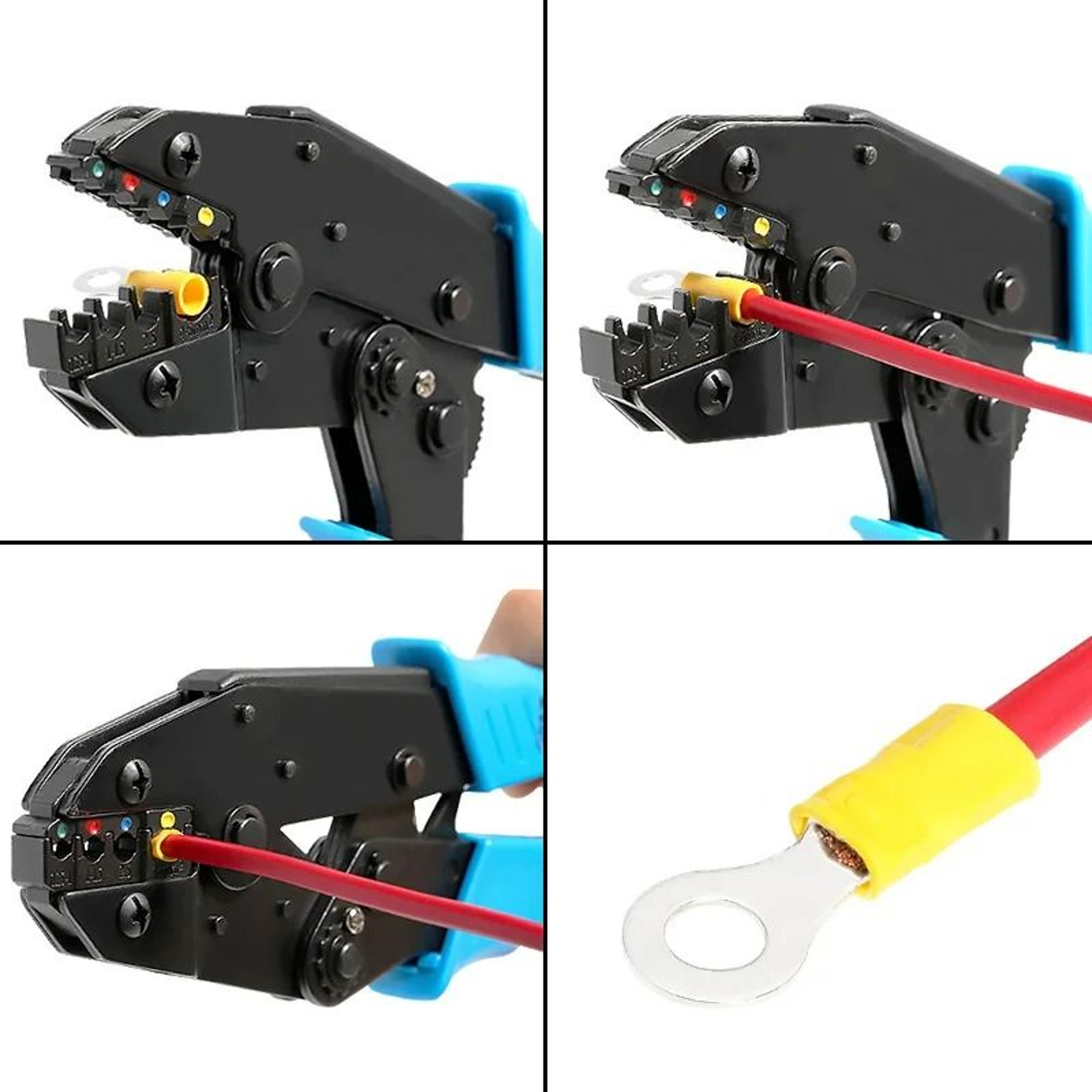 Insulated Ring Crimp Wire Terminals 50 Pcs 3