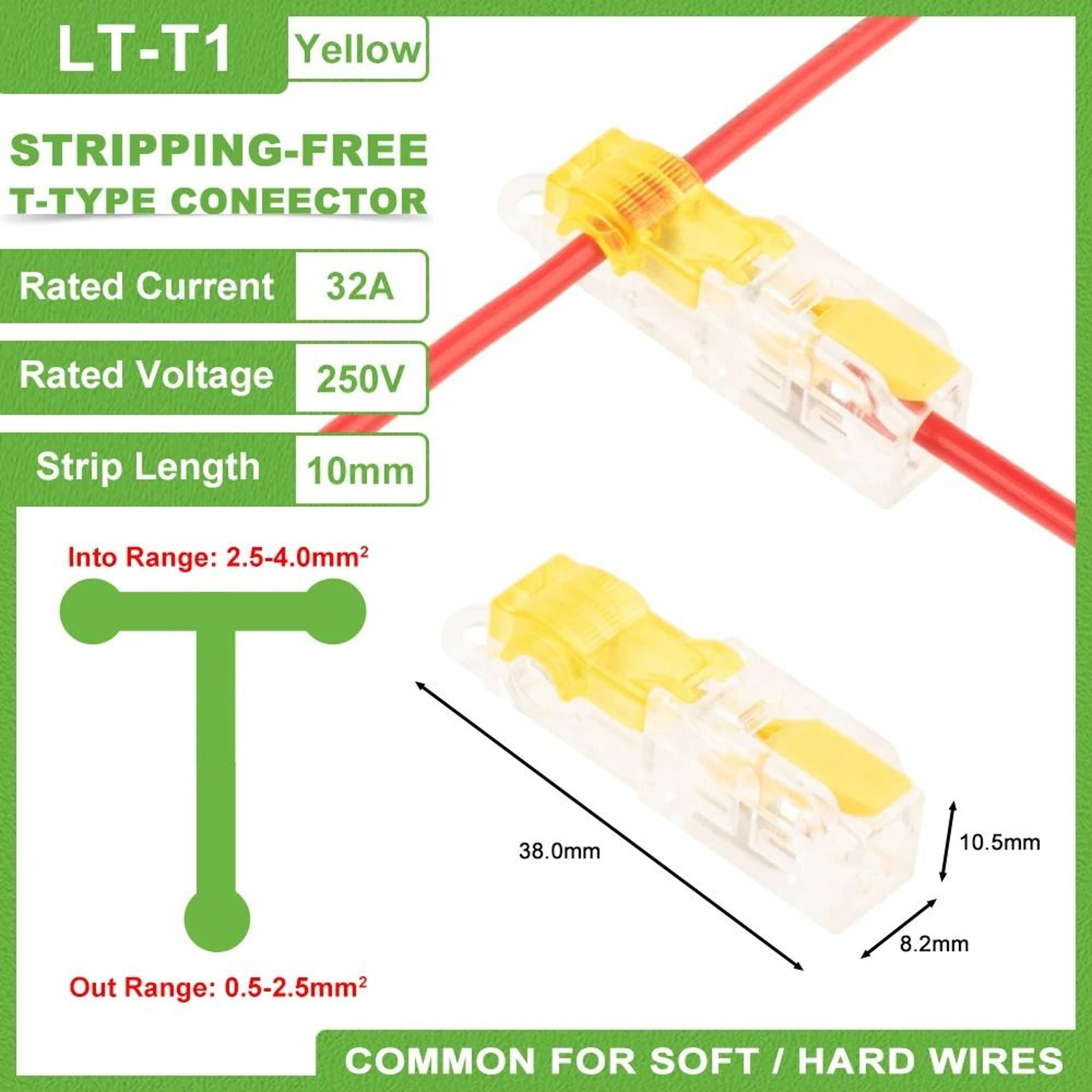 TType StrippingFree Quick Wire Splice Connectors 5 Pcs 8