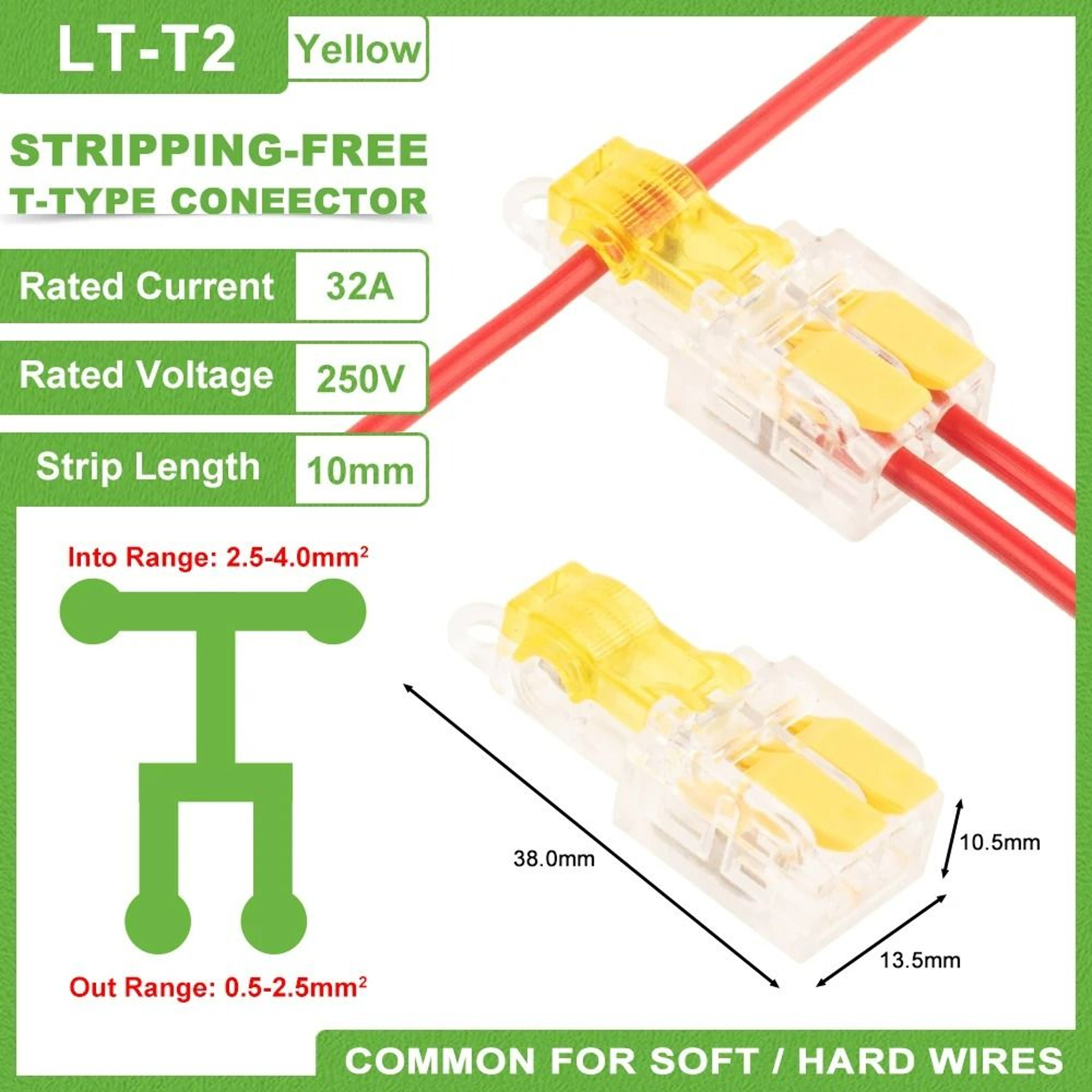 TType StrippingFree Quick Wire Splice Connectors 5 Pcs 11