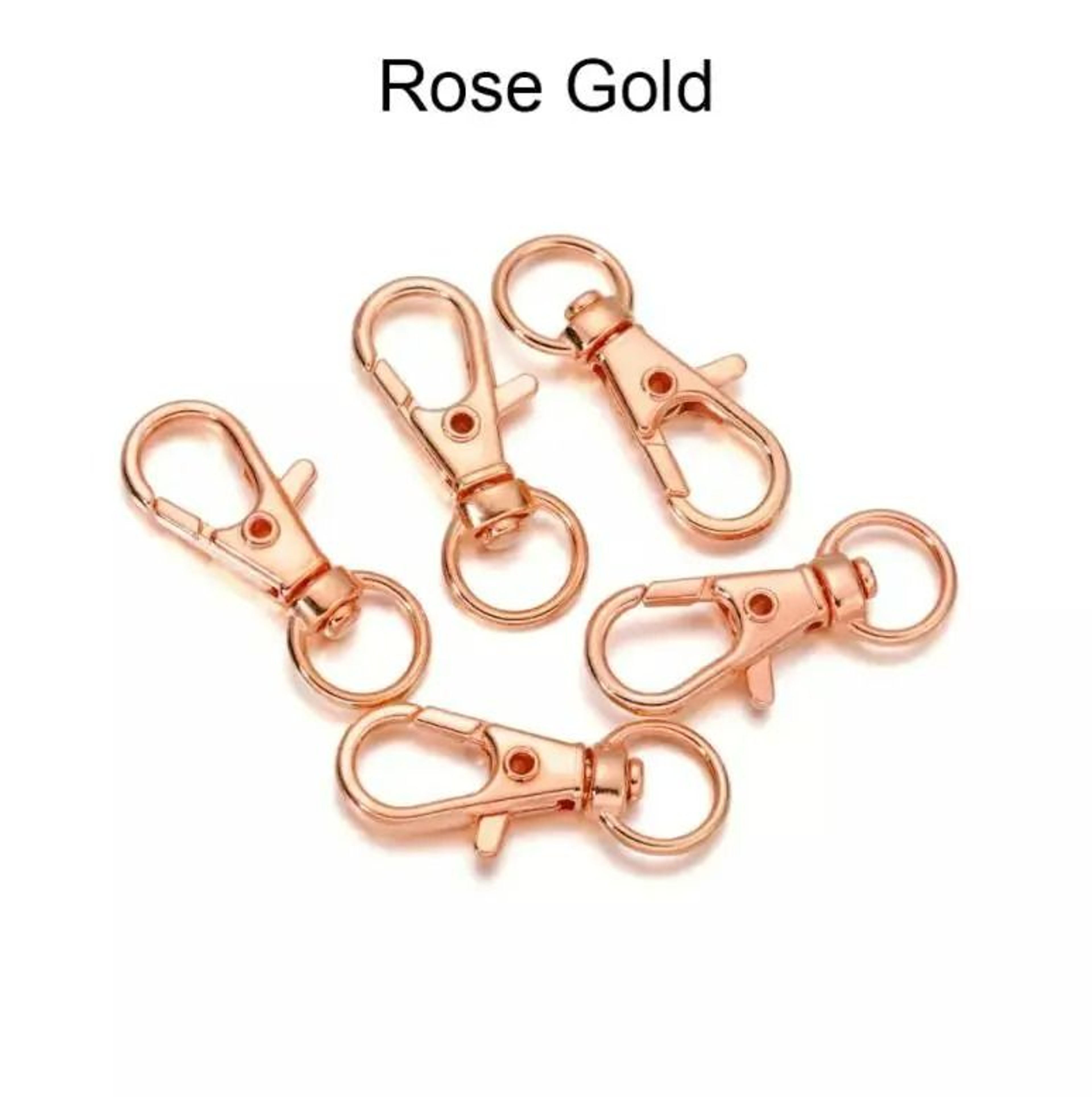 Swivel Lobster Clasp Key Ring Connectors 10 Pcs 10