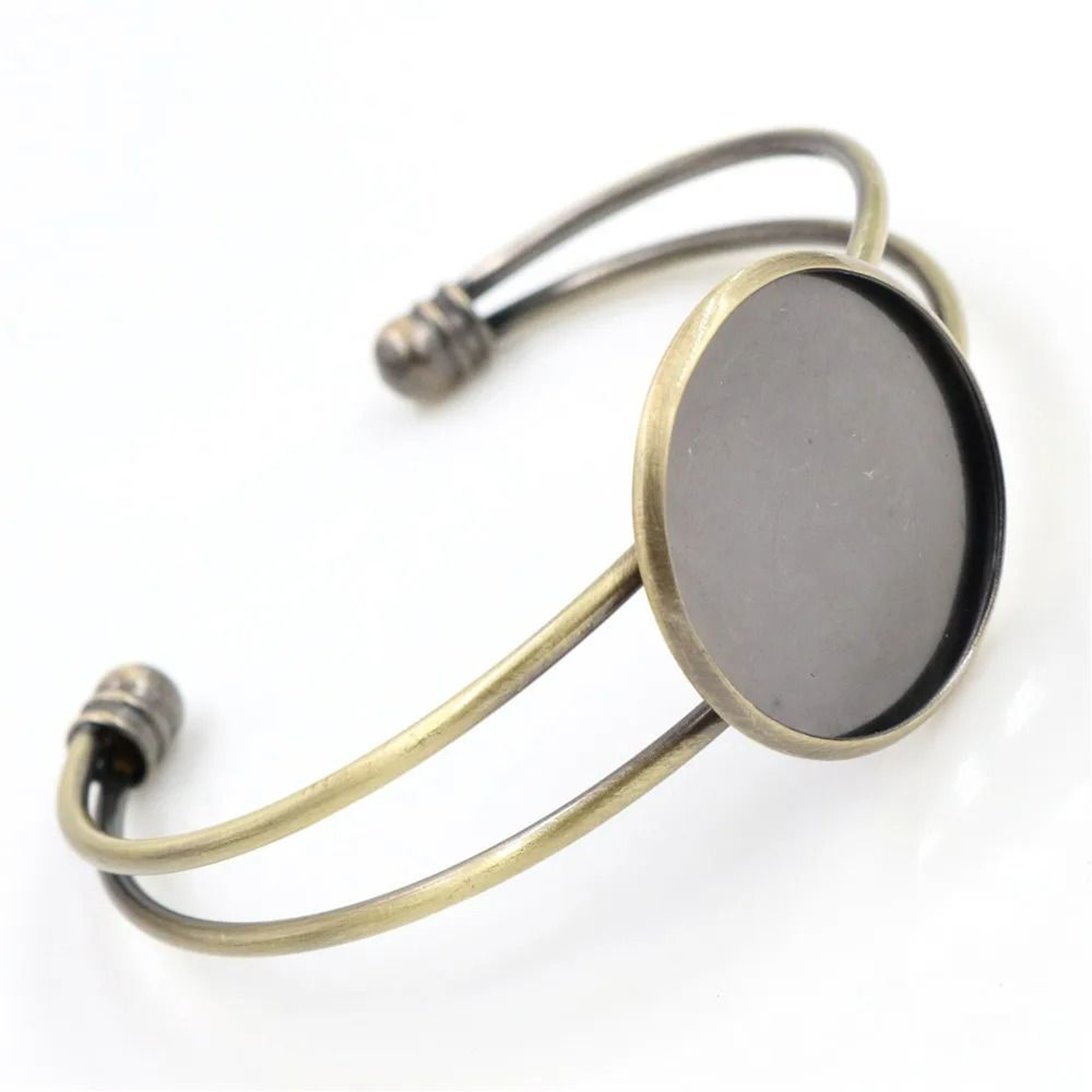 Bangle Base Bracelet Blank Bezel Tray Settings 2