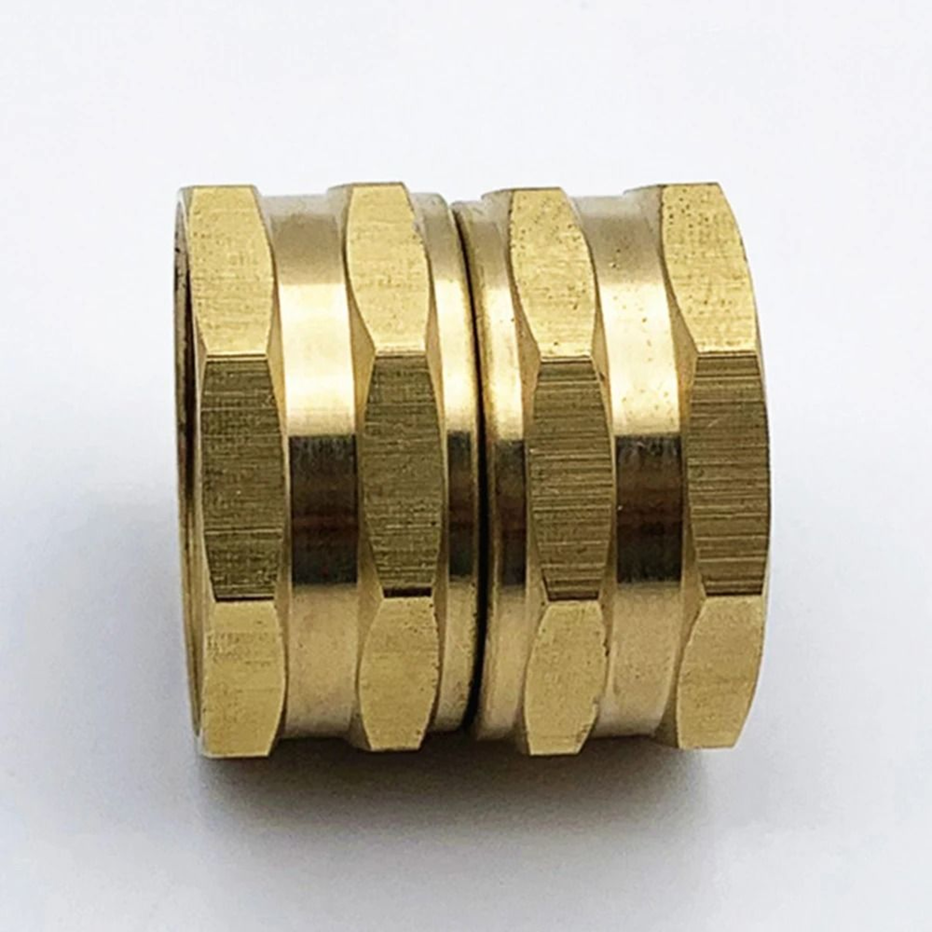 34 GHT Brass Double Female Thread Garden Hose Adapter 3