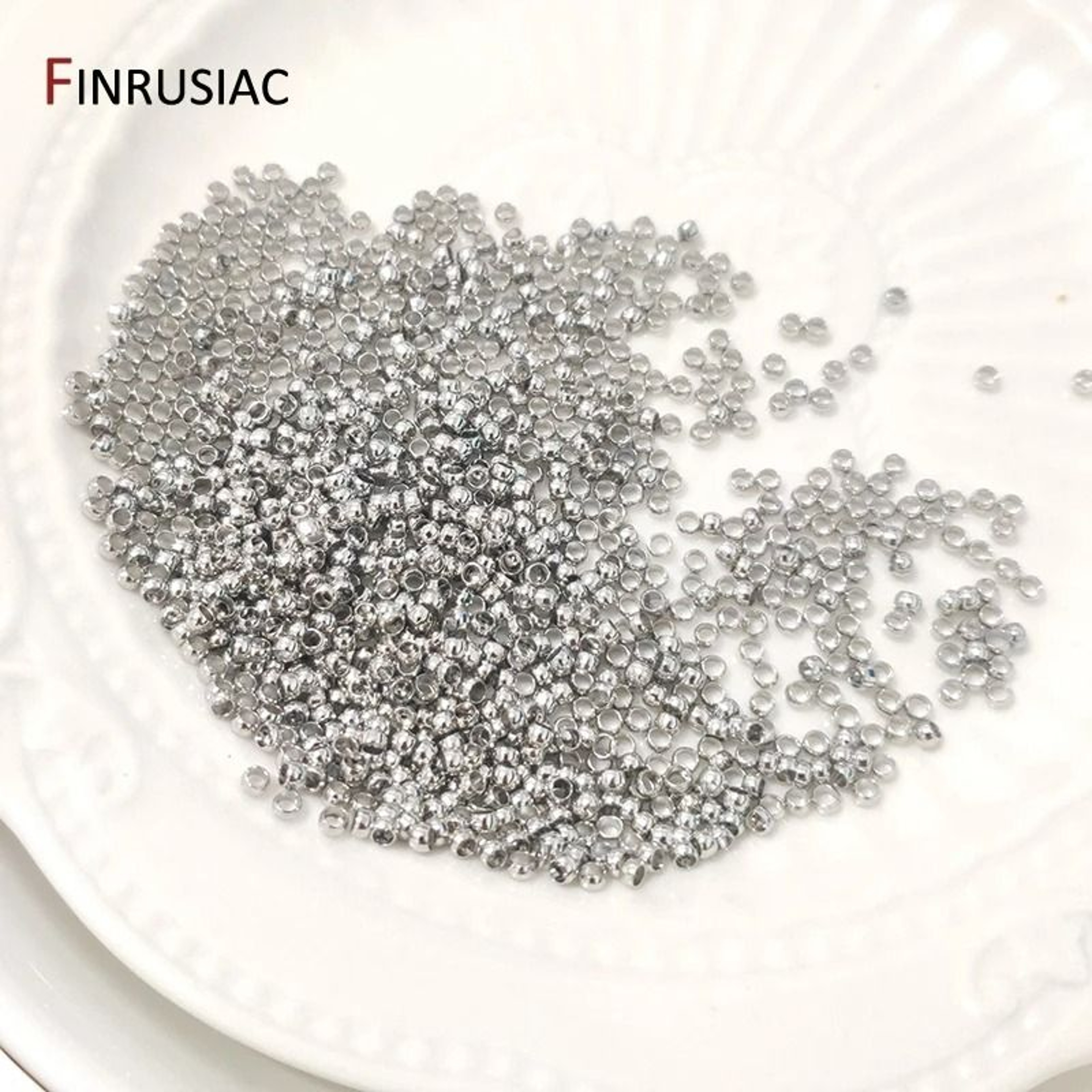 18K Gold Plated Ball Crimp End Beads 200 Pcs 3