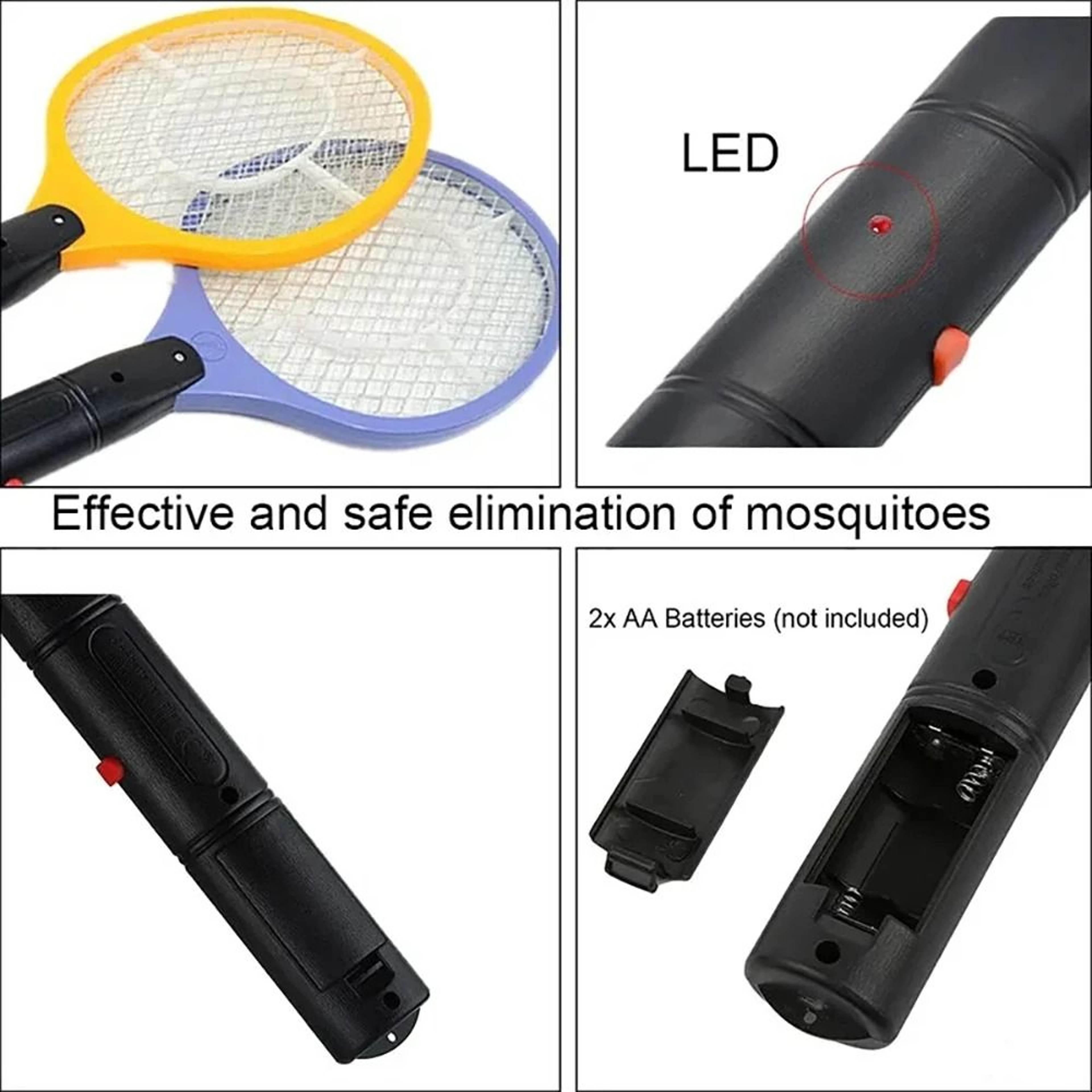 Handheld Electric Bug Zapper Racket 3