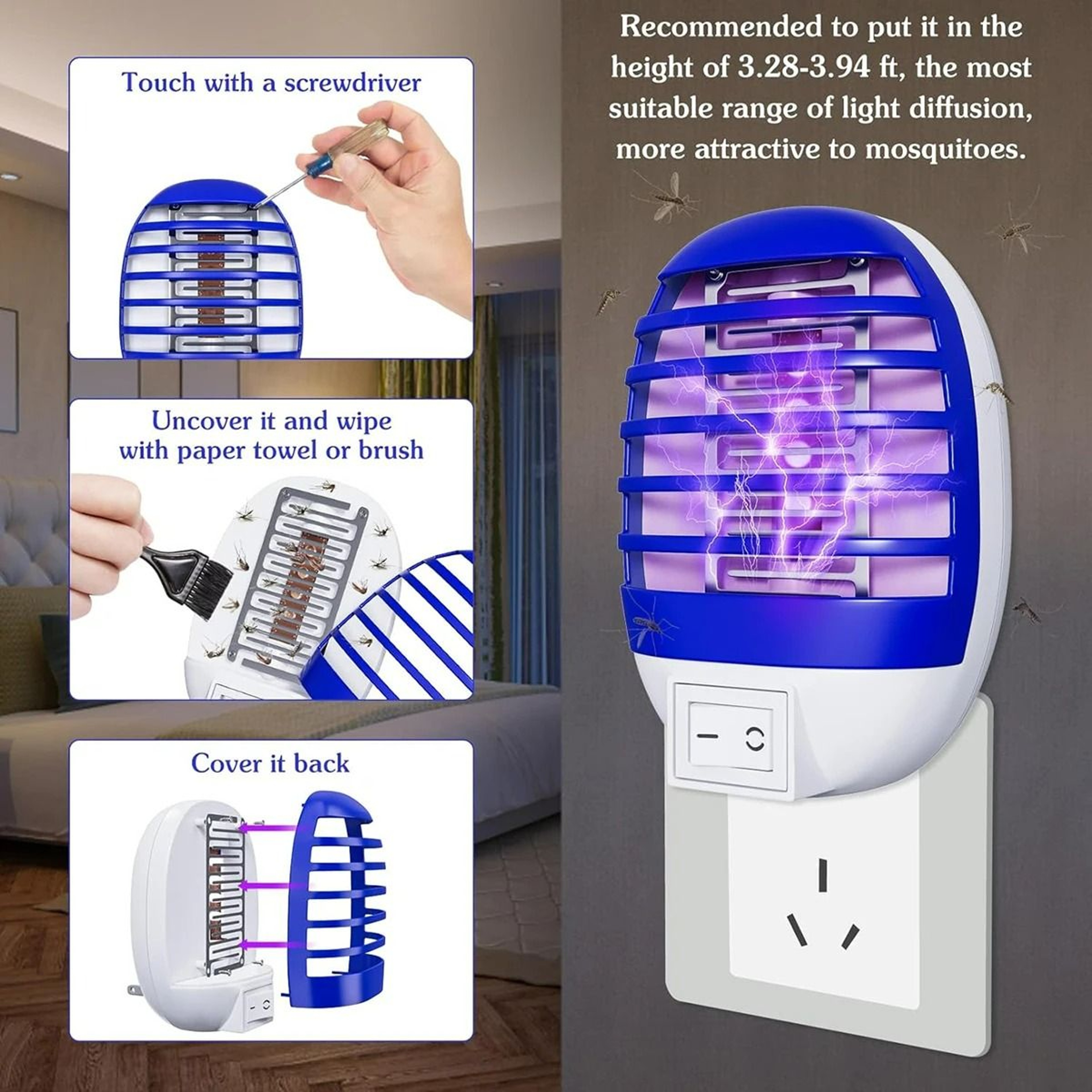 2Pack LED Socket Mosquito Killer Night Lamps 1