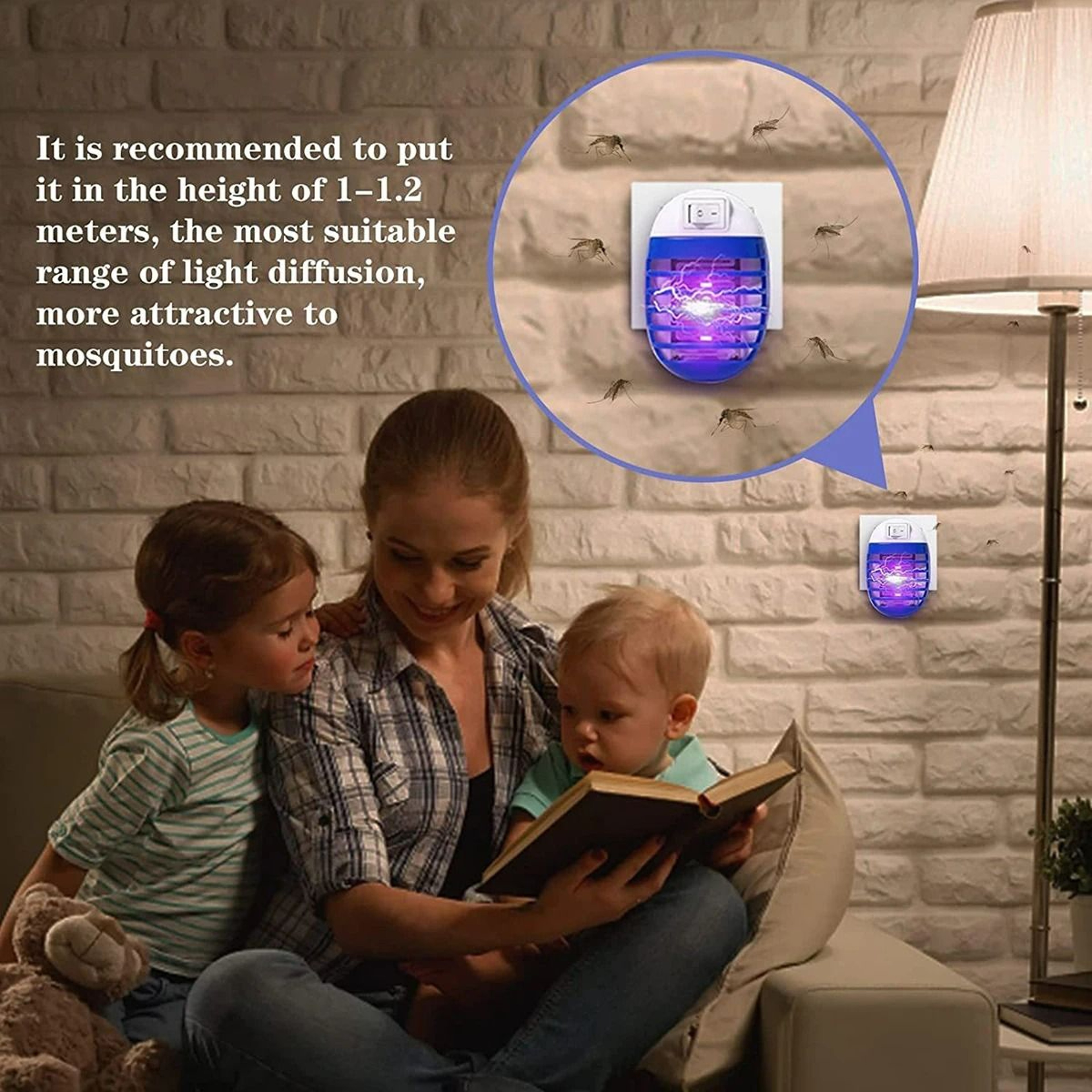 2Pack LED Socket Mosquito Killer Night Lamps 4