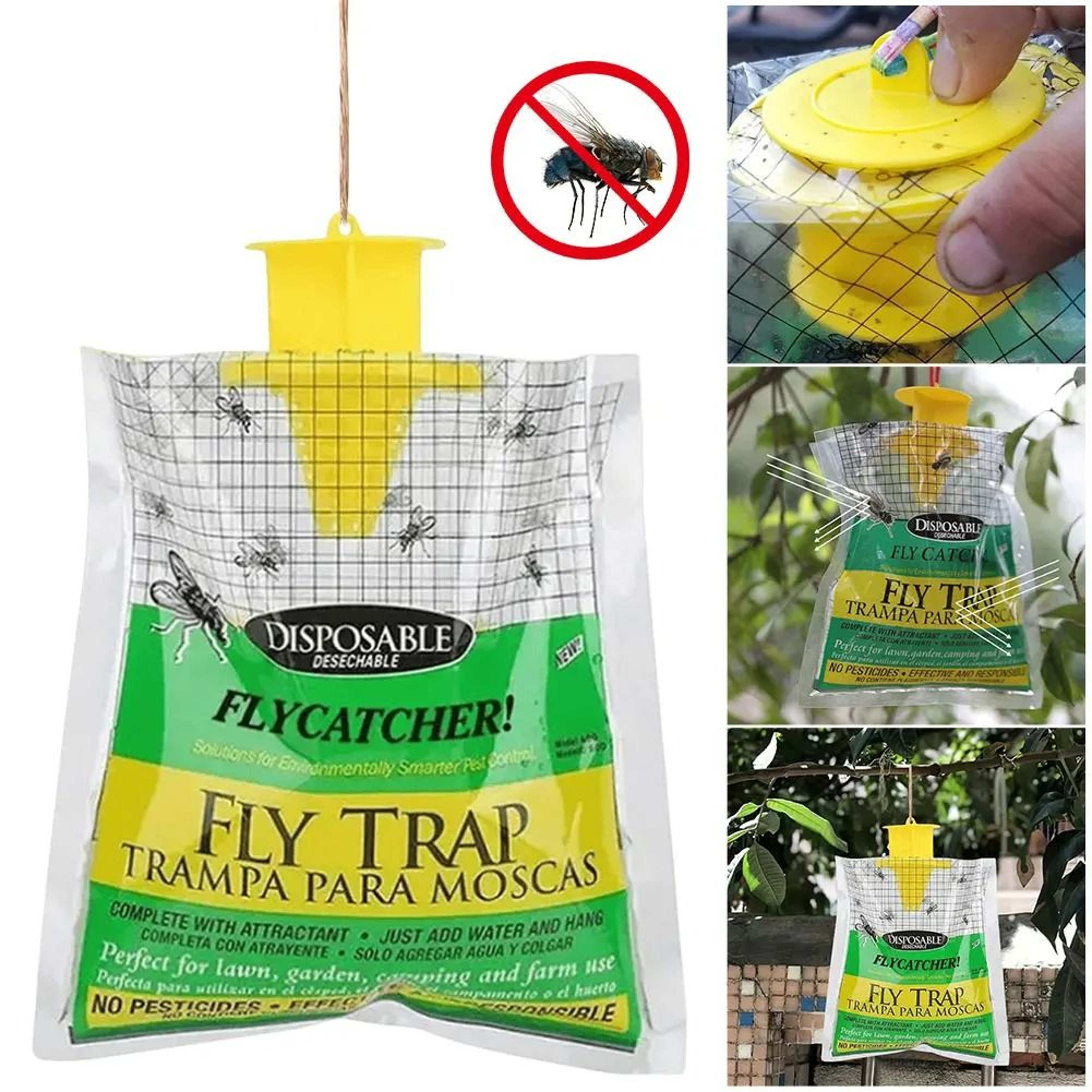 Disposable Outdoor Fly Trap Bag With Bait 0