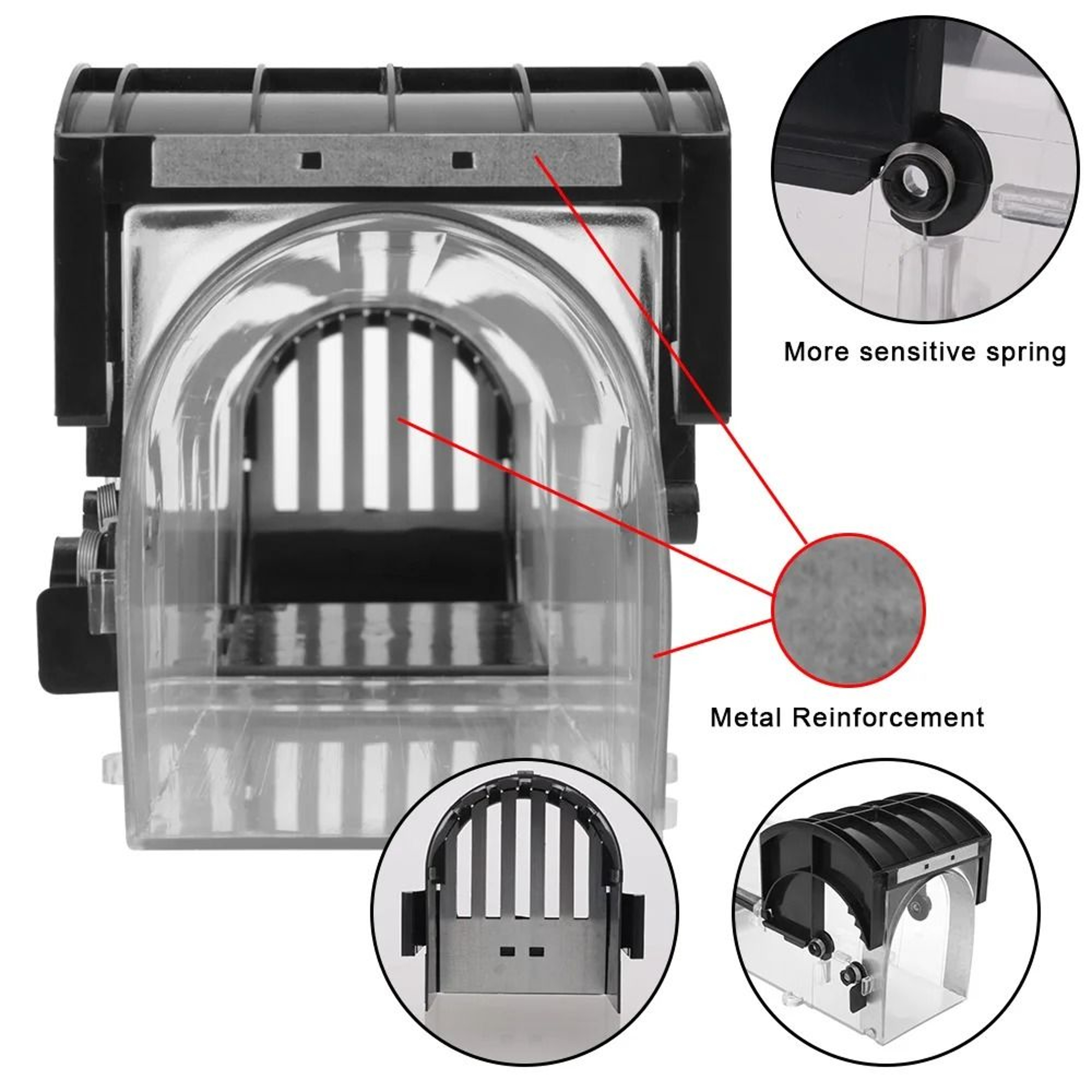 Smart SelfLocking Reusable Plastic Mousetrap 2