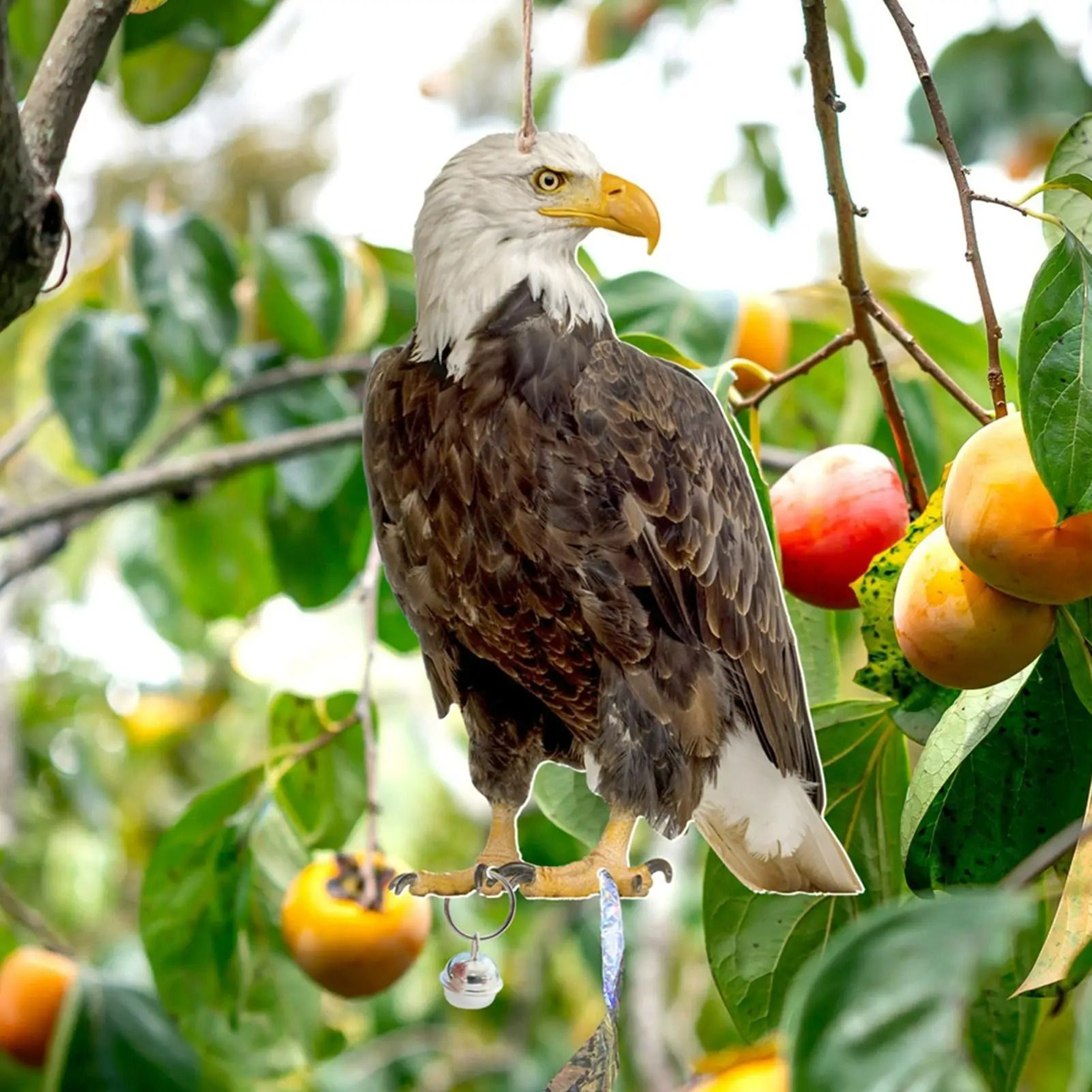 Realistic Hanging Flying Eagle Bird Repellent Scarecrow 3