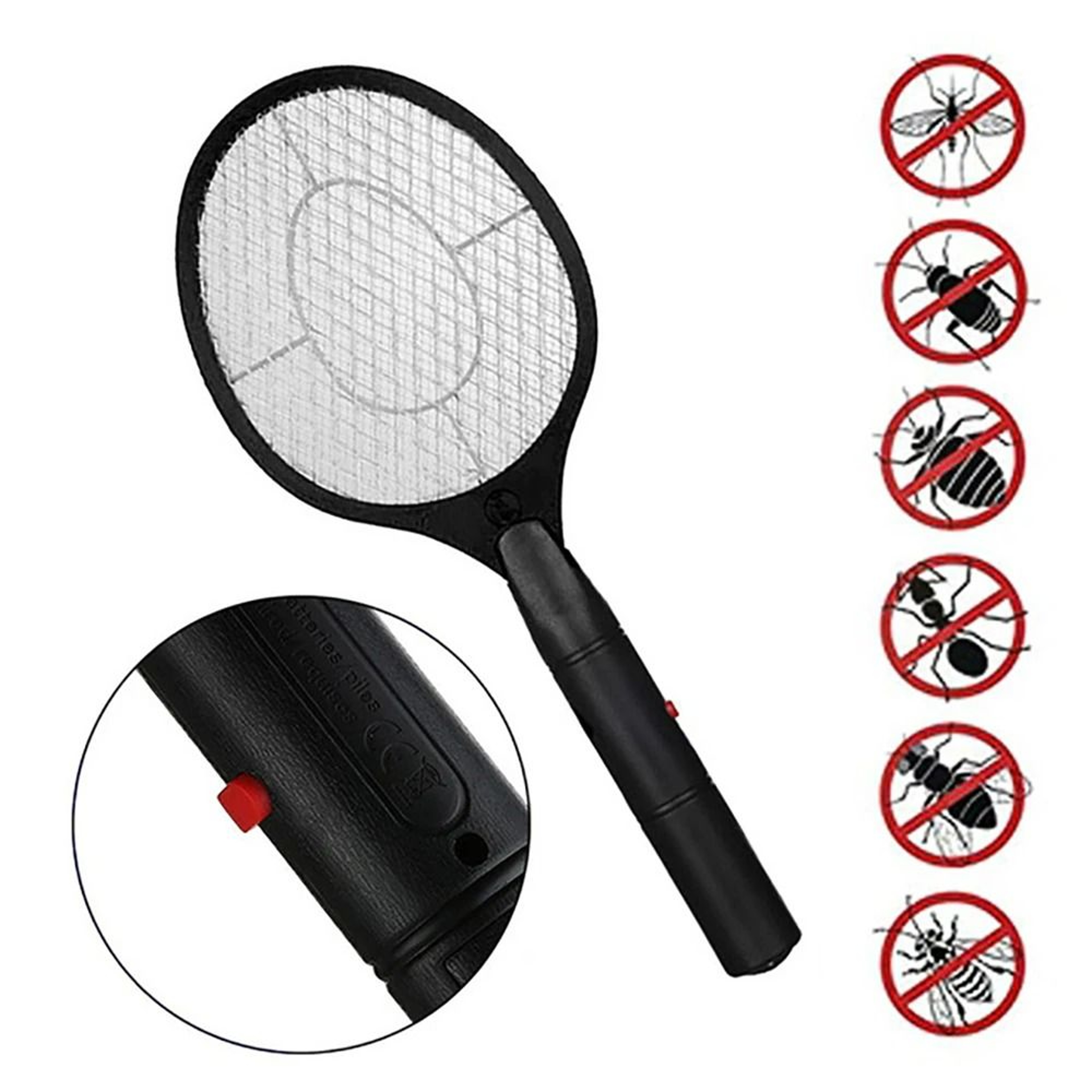 Handheld Electric Fly  Insect Zapper Swatter Racket 7