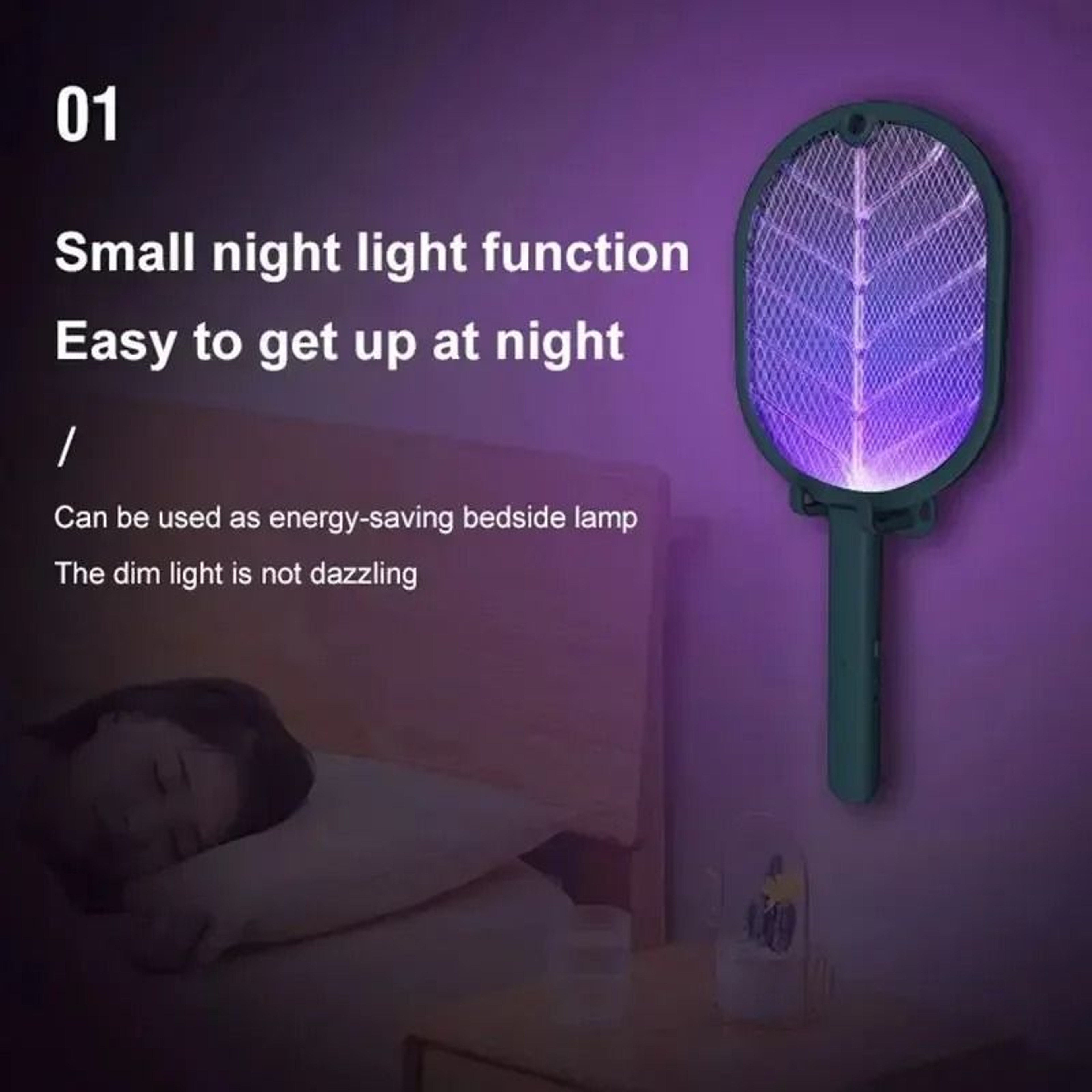 USB Rechargeable Electric Mosquito Swatter  Zapper 6
