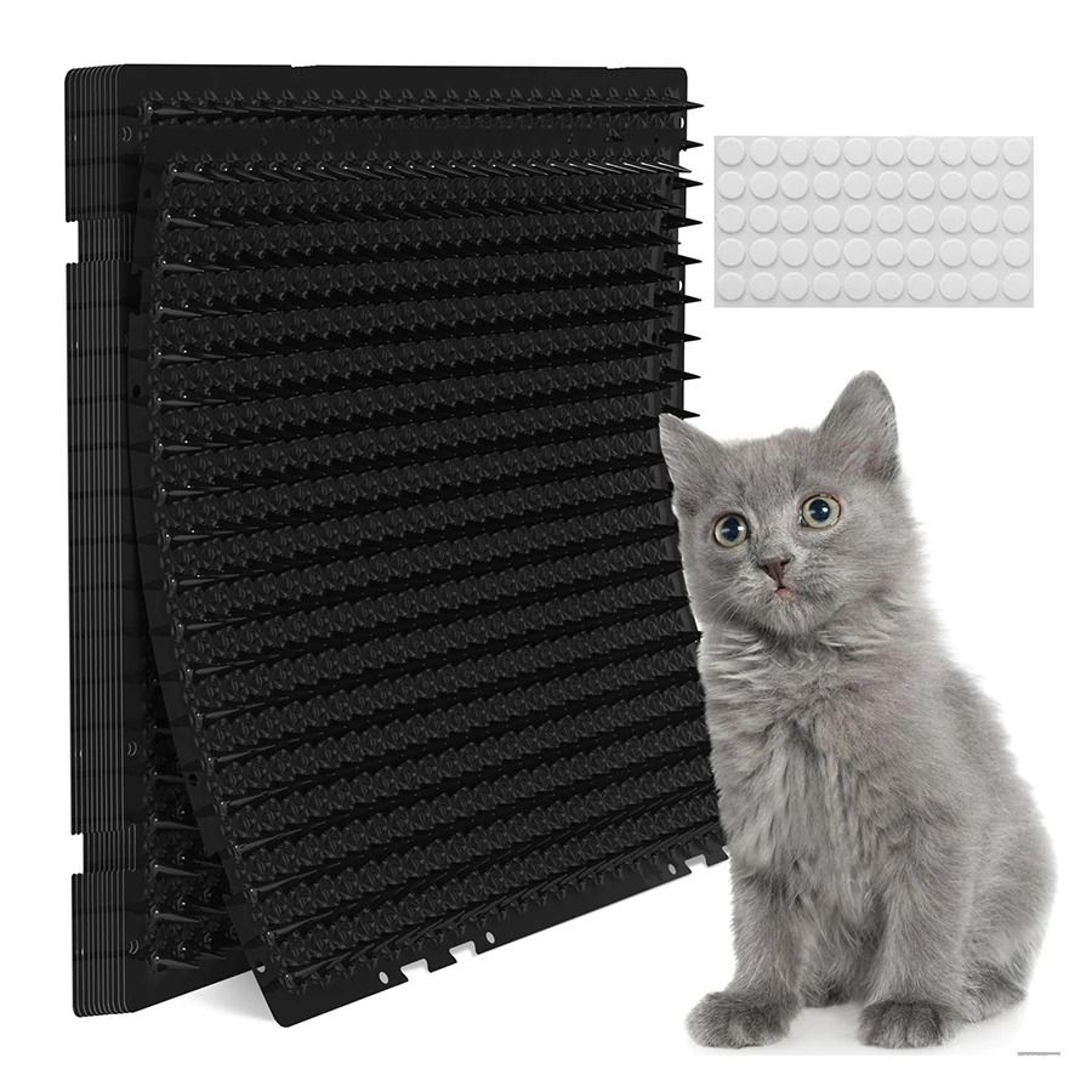 6Pack Plastic Animal Deterrent Spikes  Scat Mat Set 0