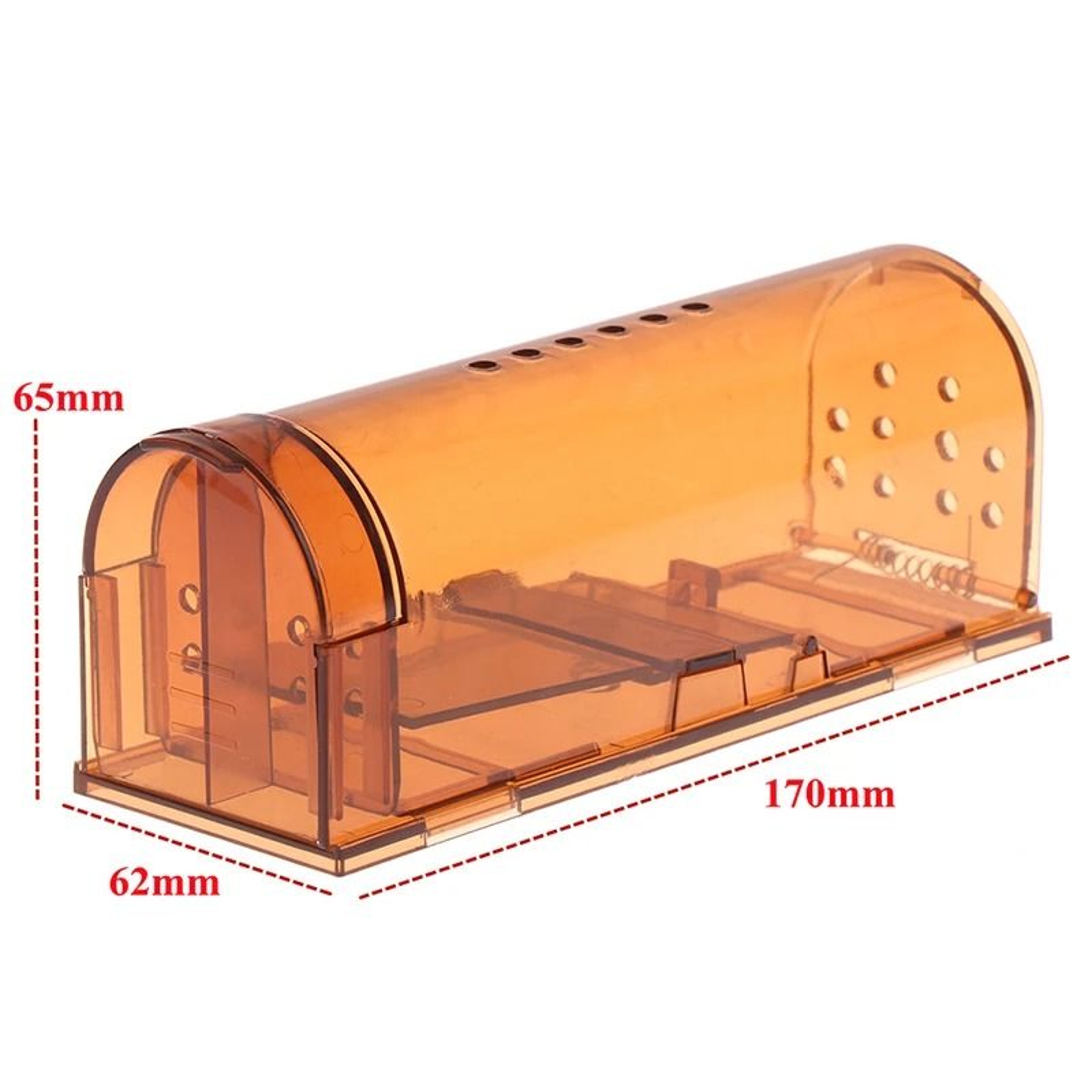 Transparent Smart SelfLocking Humane Mouse Trap Cage 7