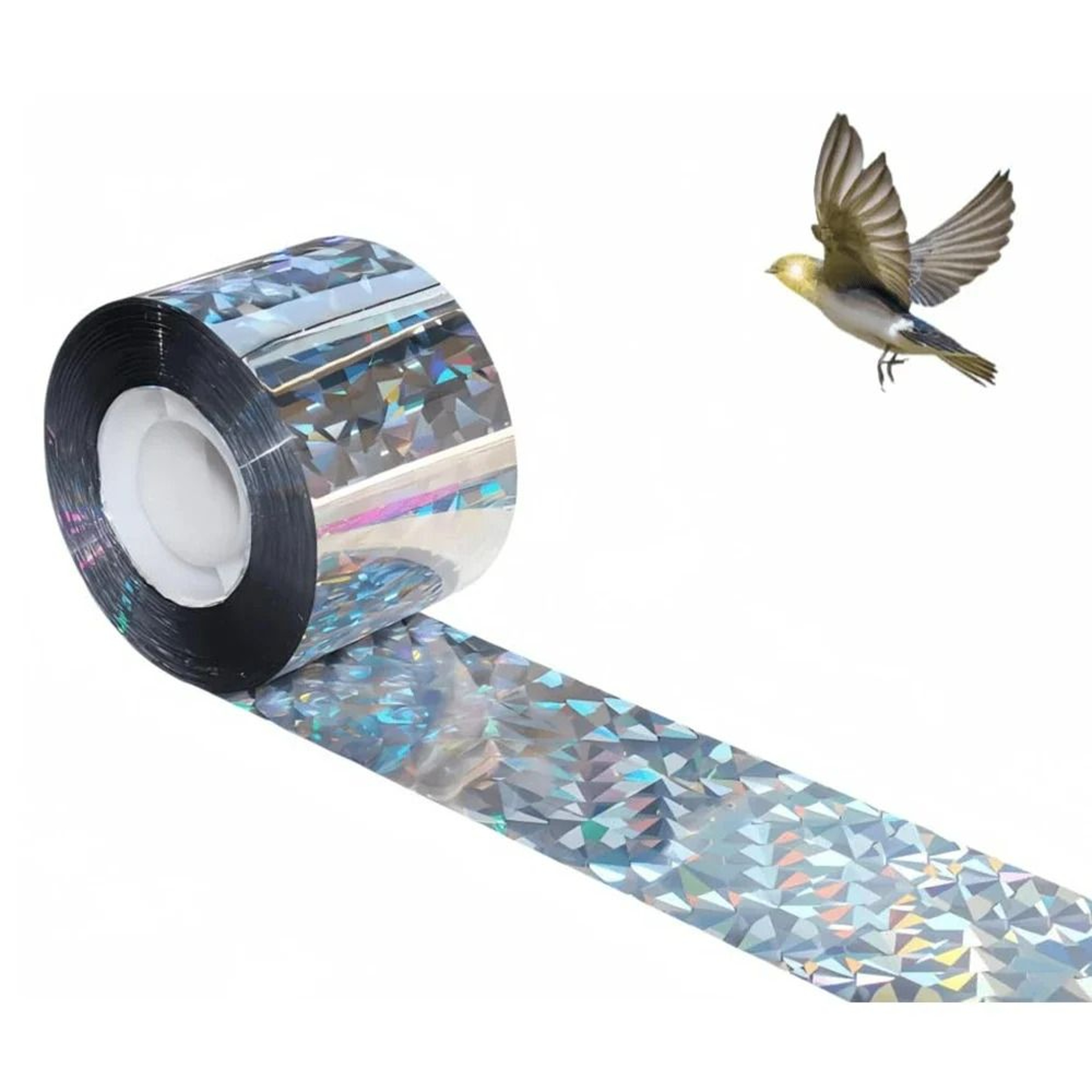 2Roll DoubleSided Holographic Reflective Bird Scare Tape Set 7