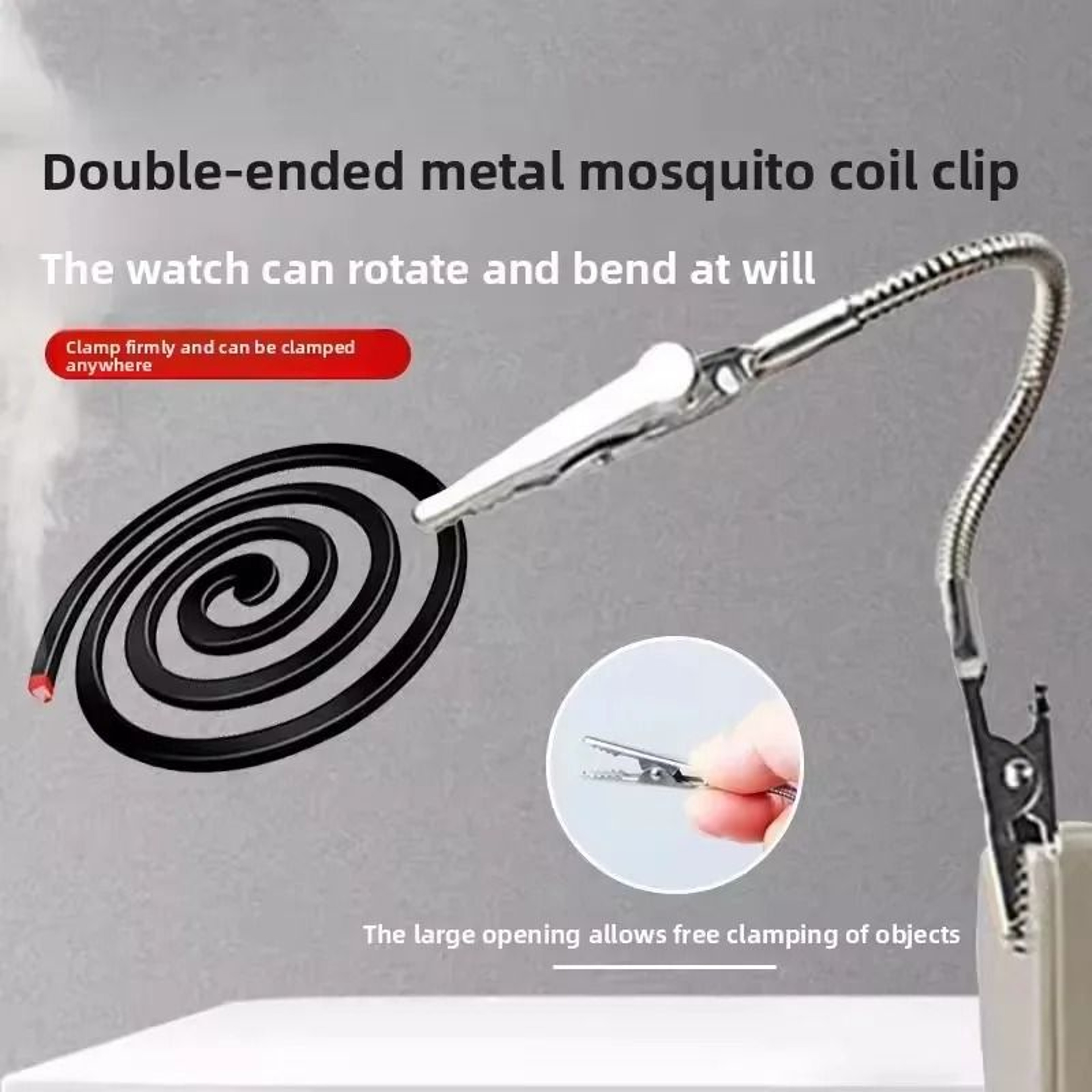 5Piece Flexible DoubleHeaded Crocodile Mosquito Coil Clip Set 1