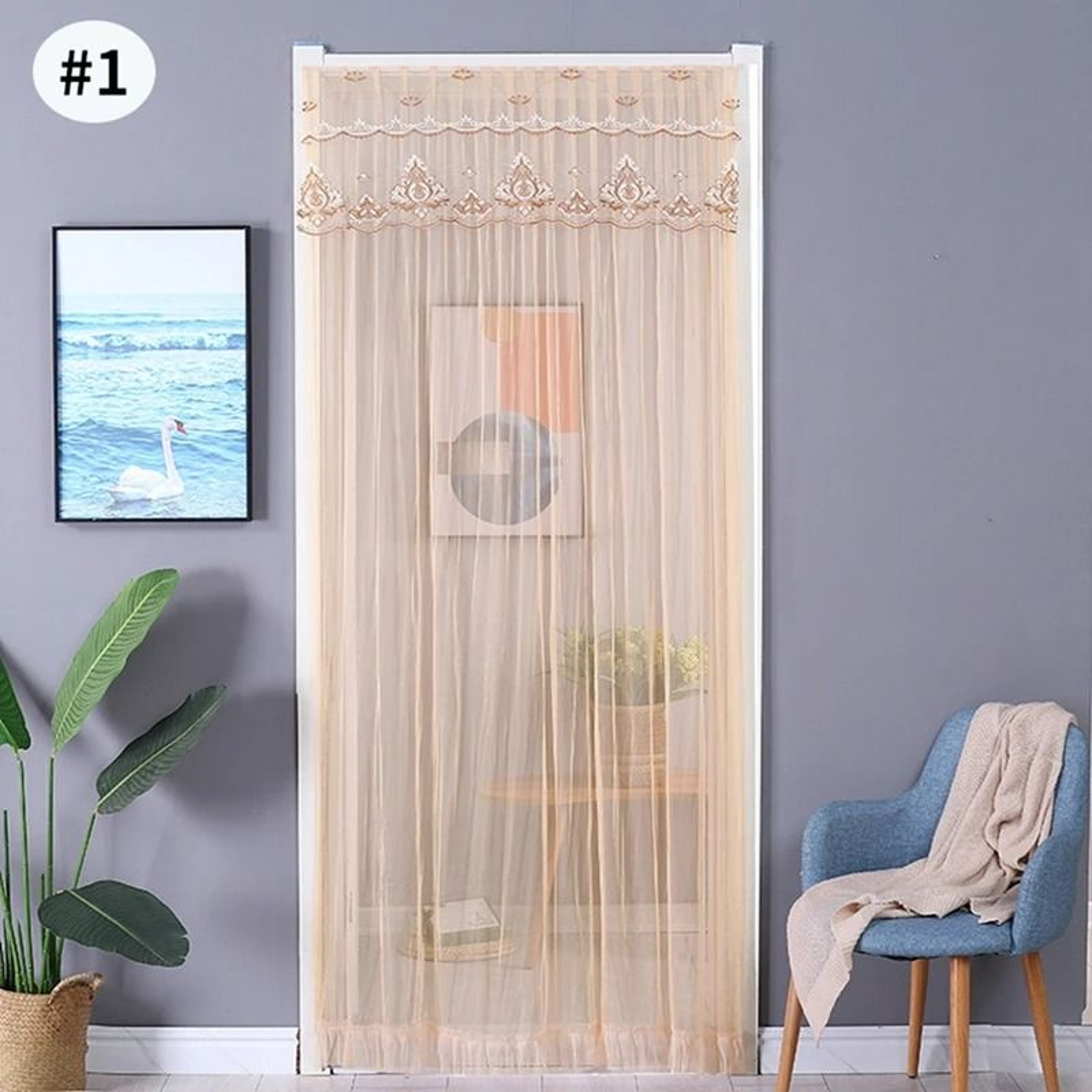 Fly Screen Mosquito Net Curtain Door Mesh 11