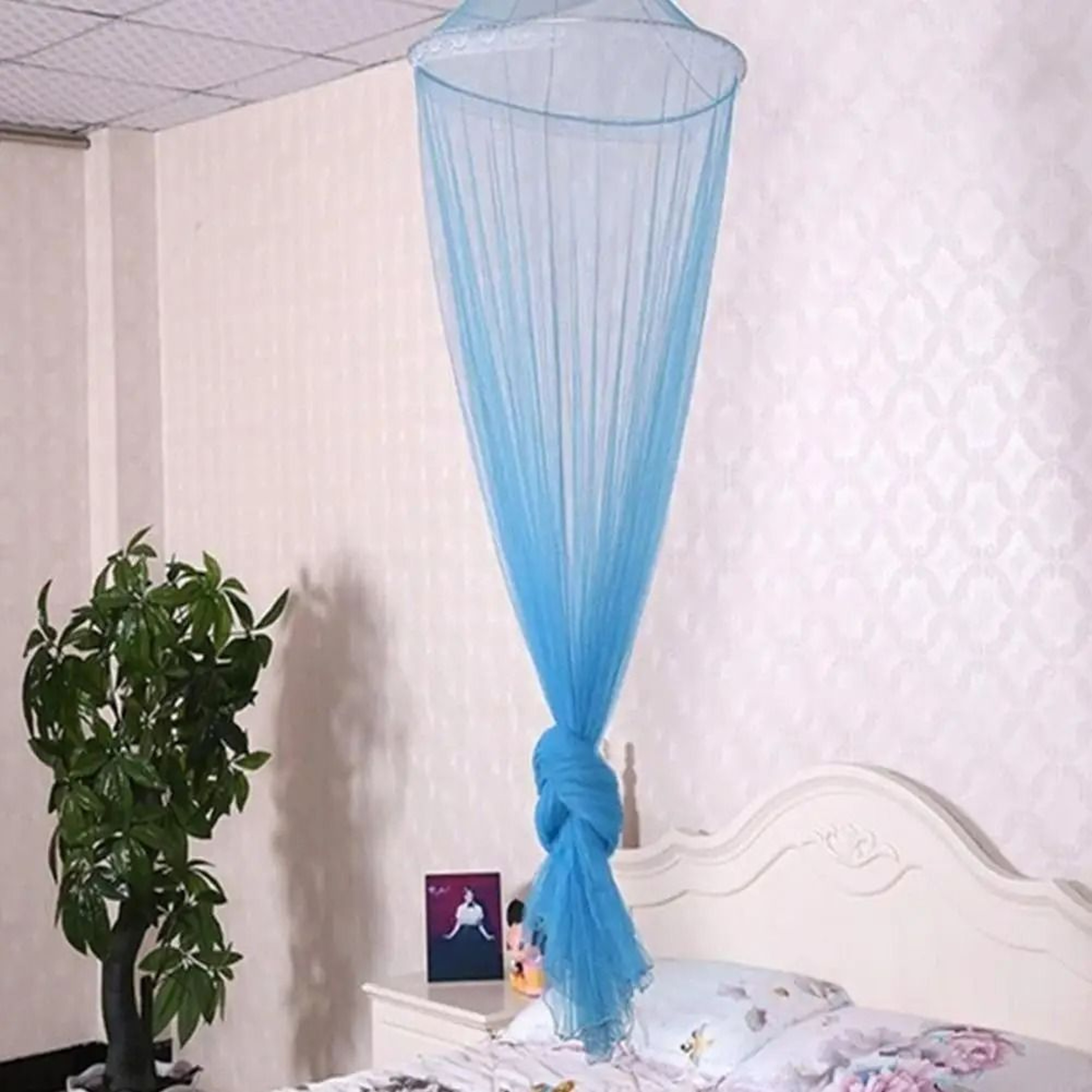 Round Dome Hanging Bed Canopy Mosquito Net For Kids  Adults 4