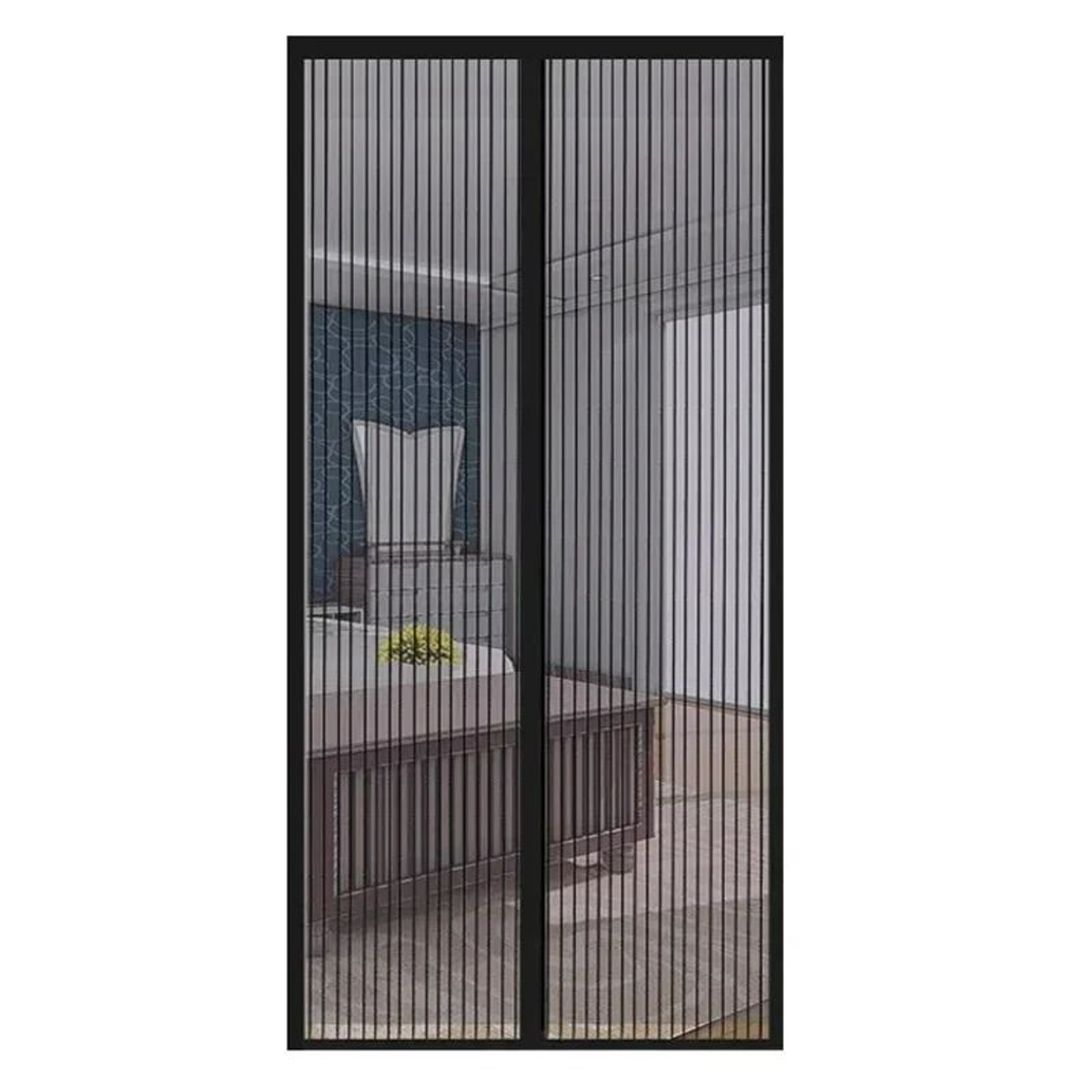 Magnetic Automatic Close Screen Door Mesh Curtain 8