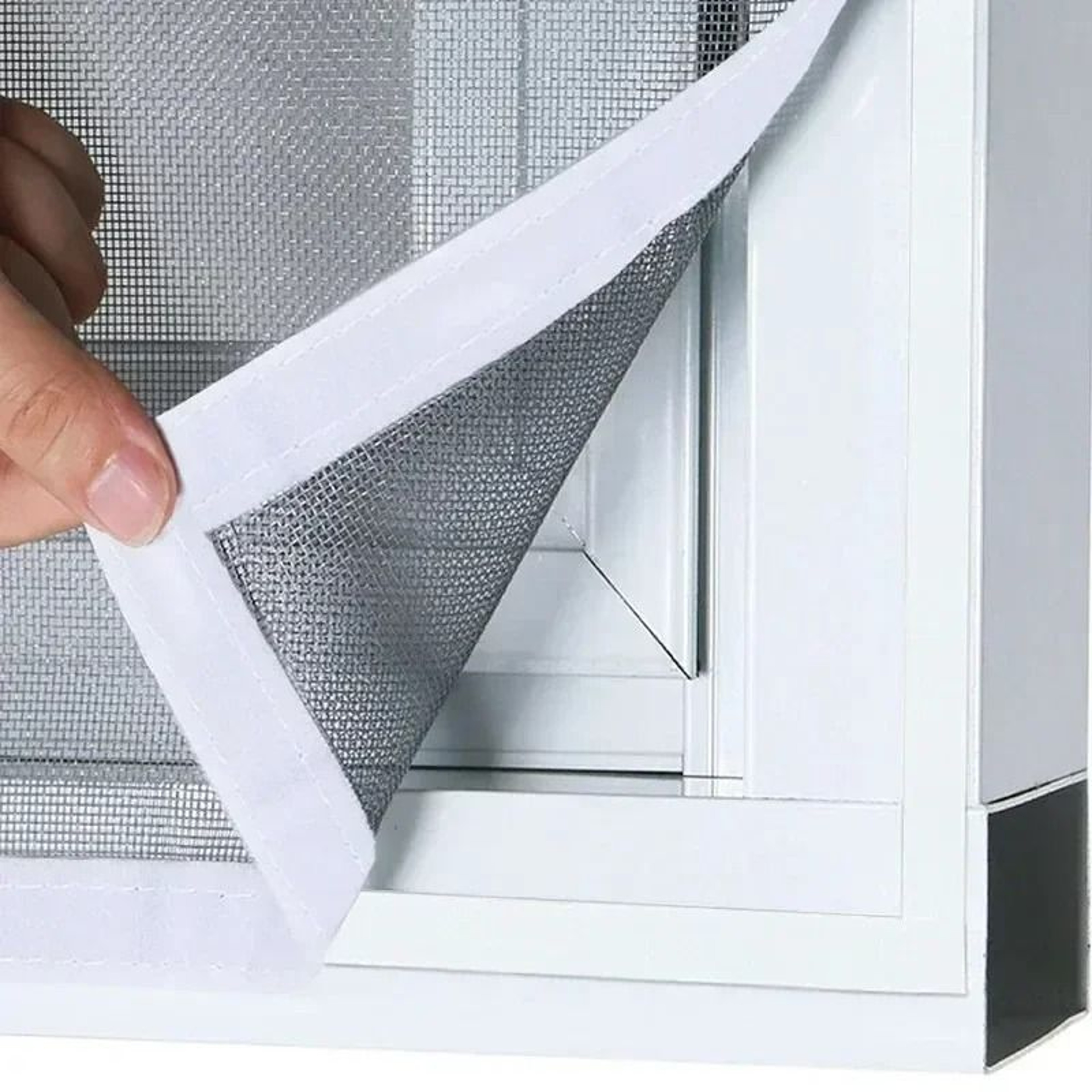 SelfAdhesive White AntiMosquito Window Screen Mesh 3