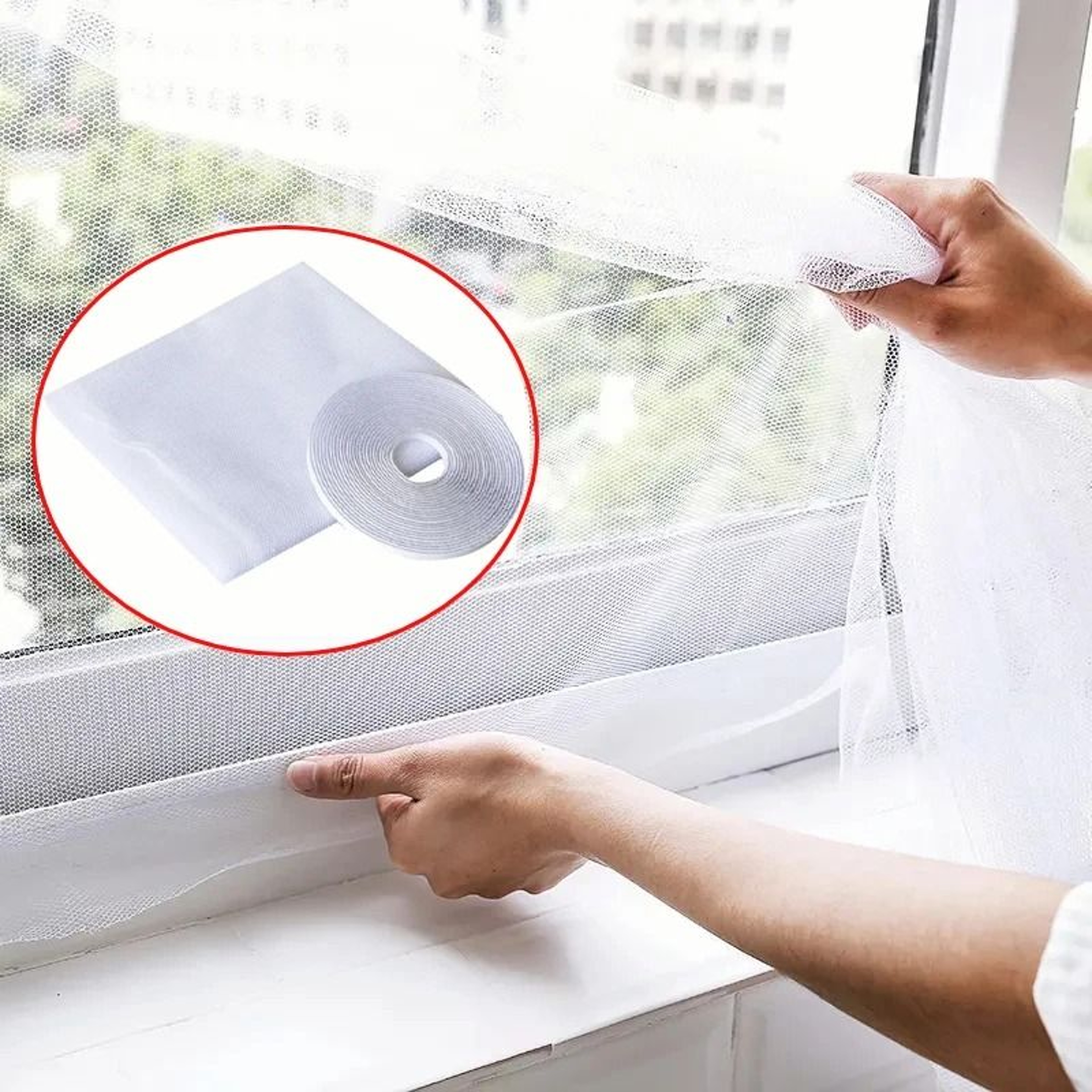Fly  Mosquito Window Screen Net Mesh With Mounting Tape 1